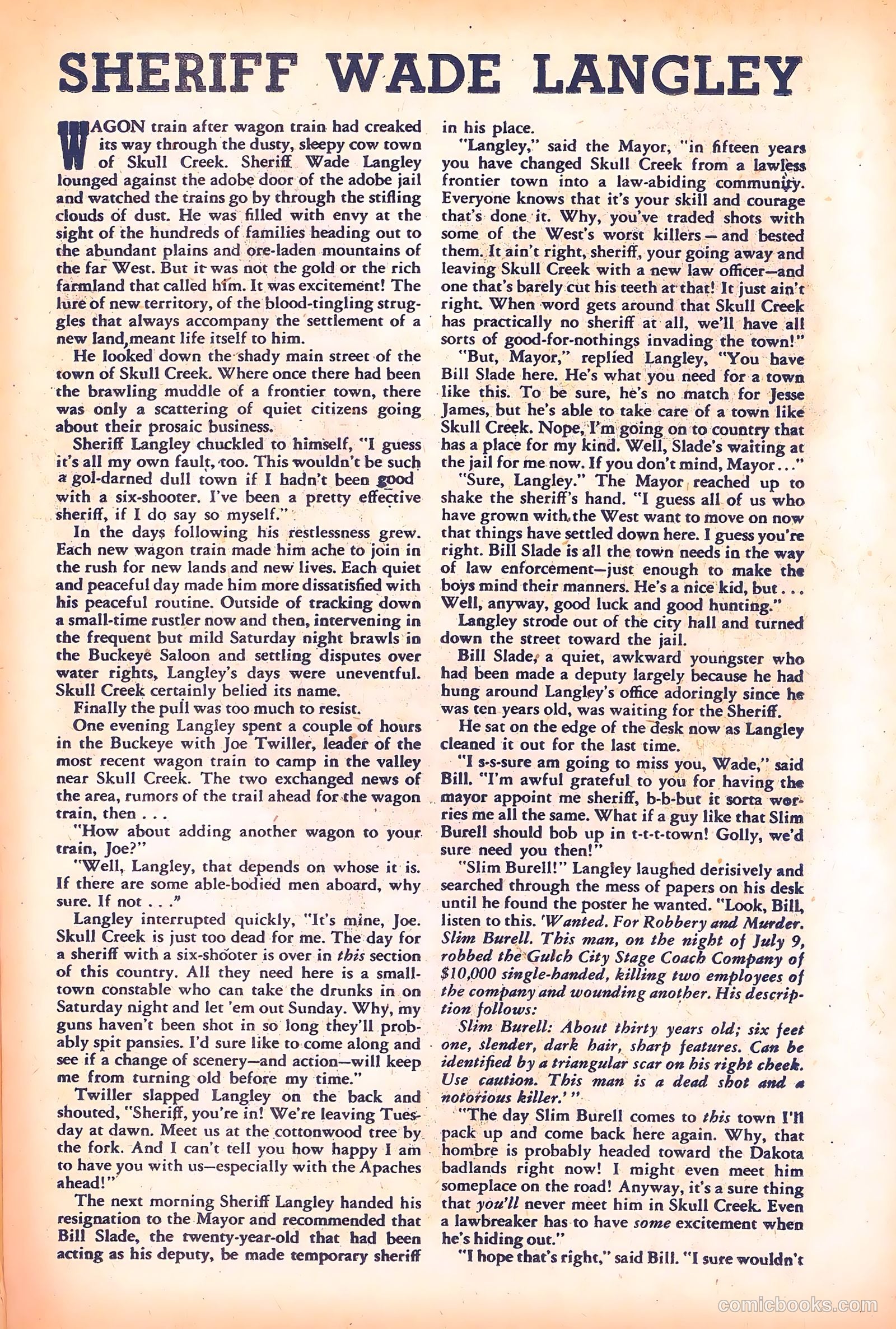 Black Diamond Western #13 (1949) — page 35 of 52