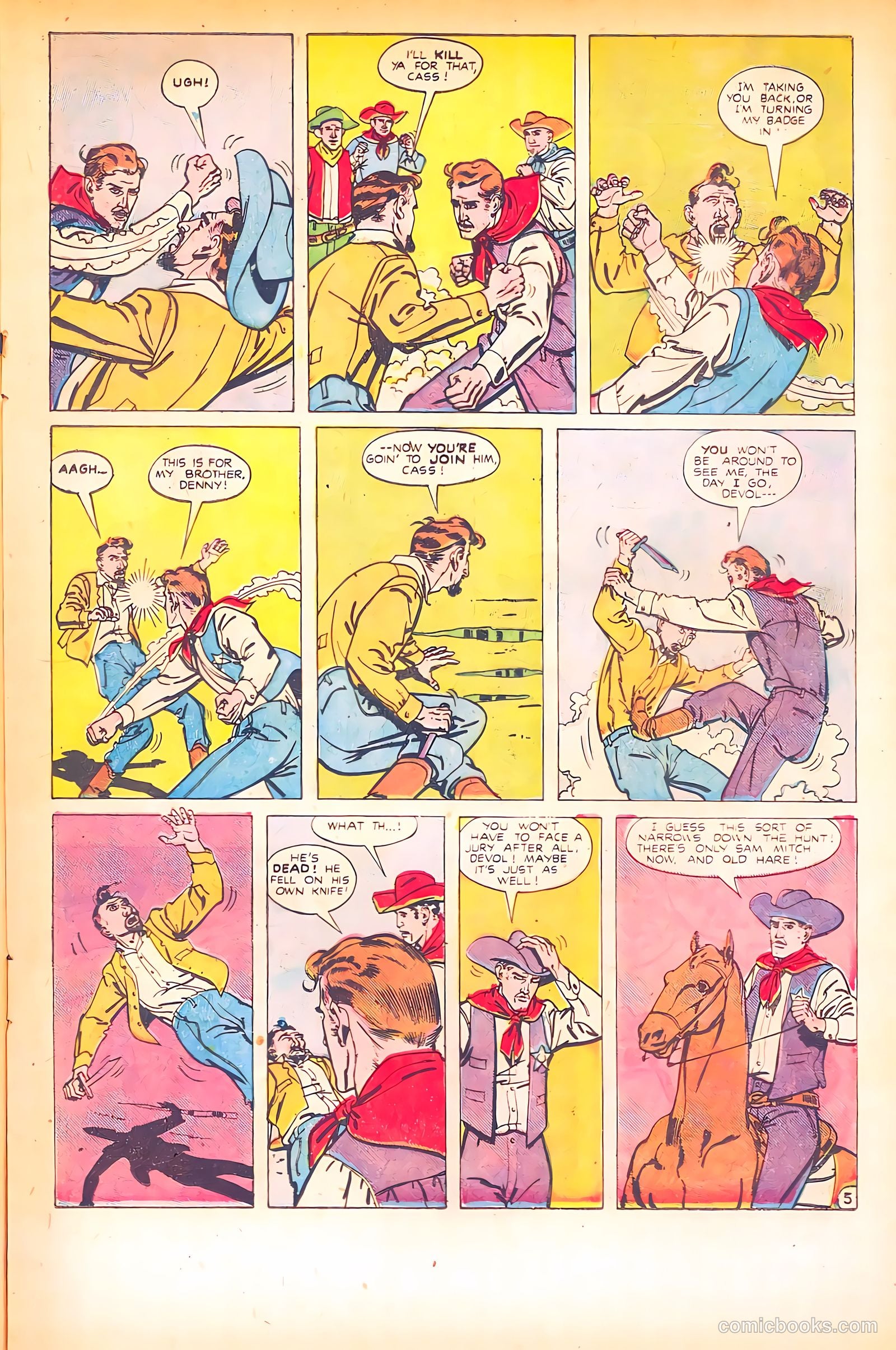 Black Diamond Western #15 (1949) — page 23 of 52