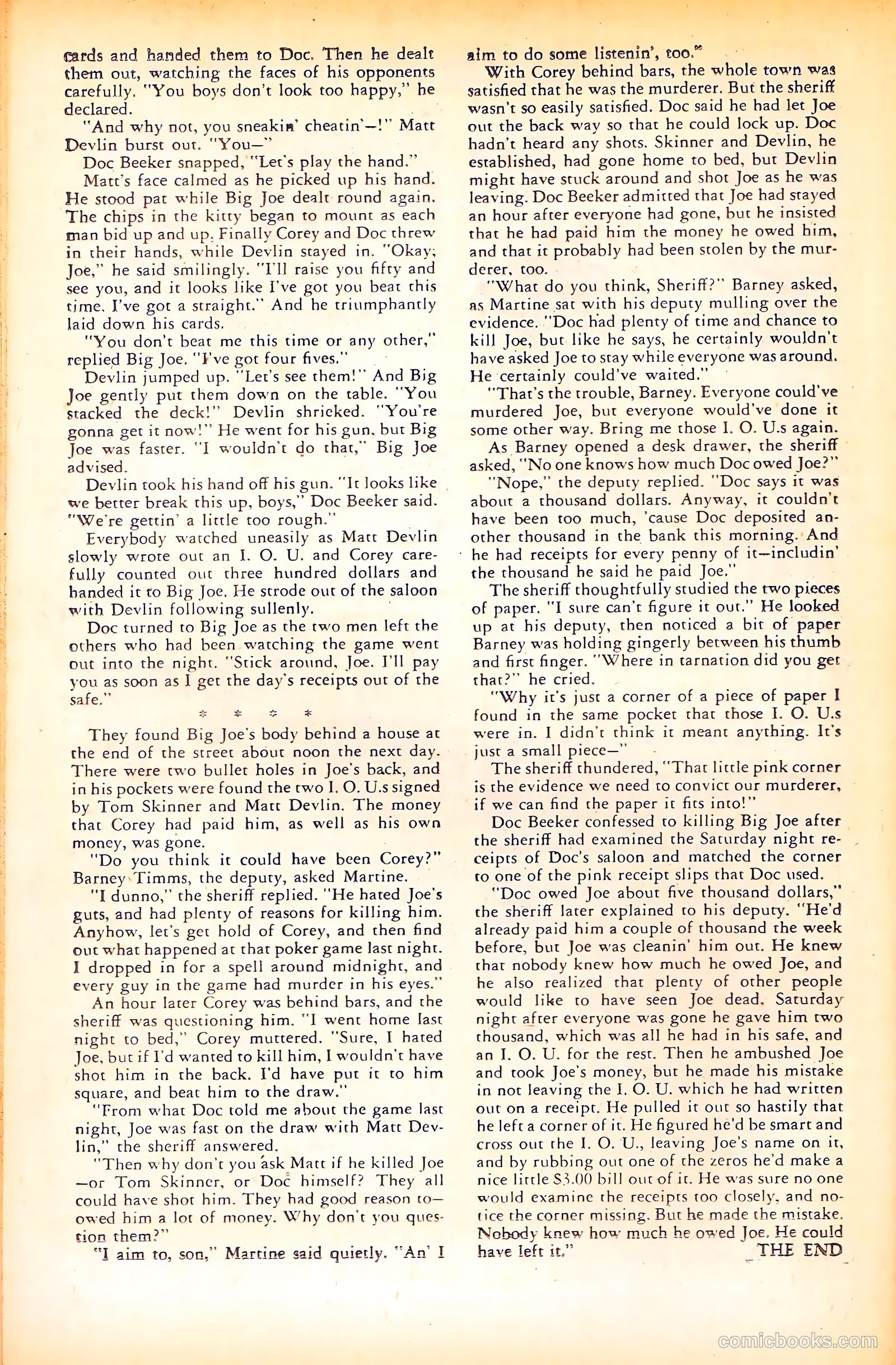 Black Diamond Western #15 (1949) — page 38 of 52