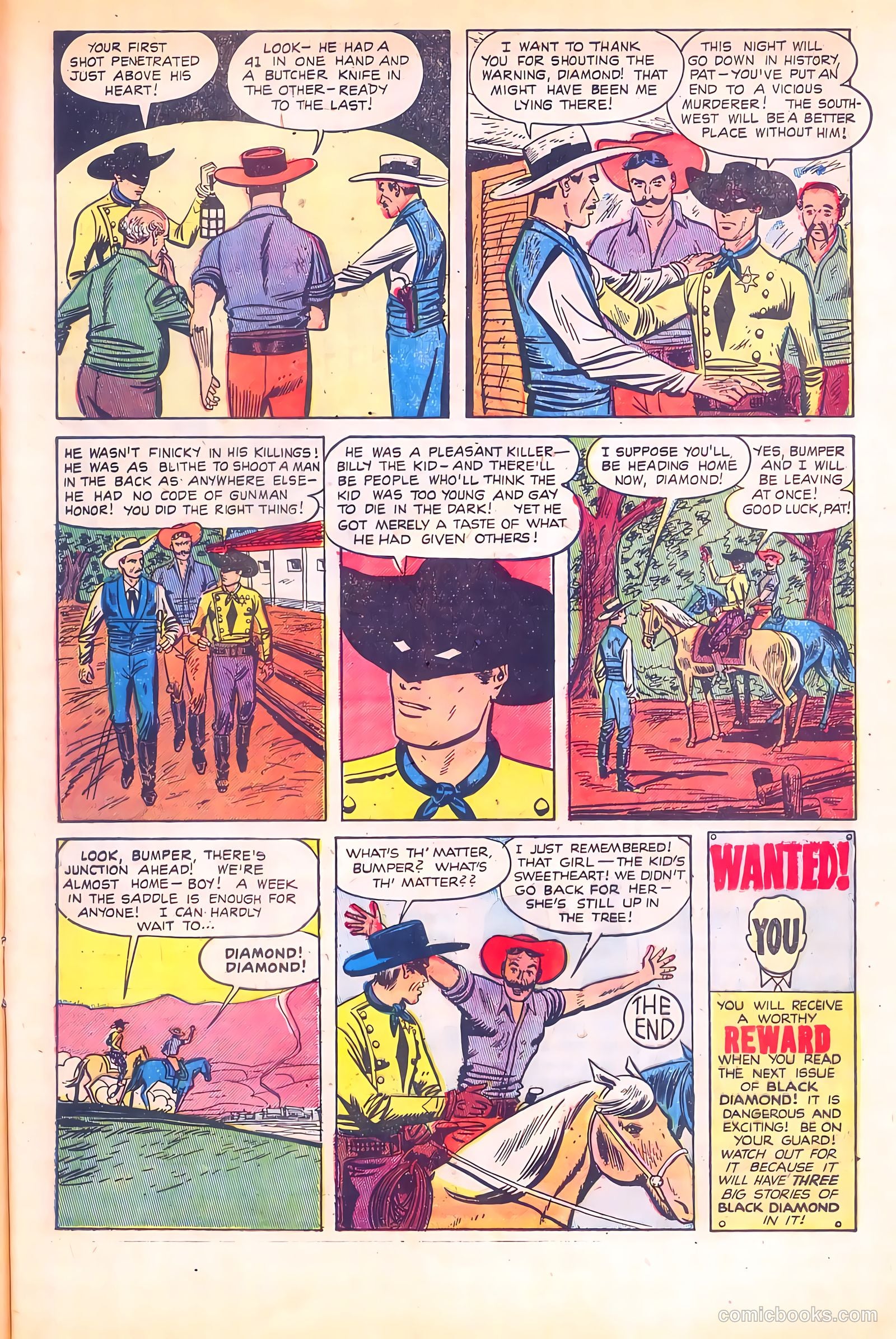 Black Diamond Western #20 (1950) — page 37 of 52