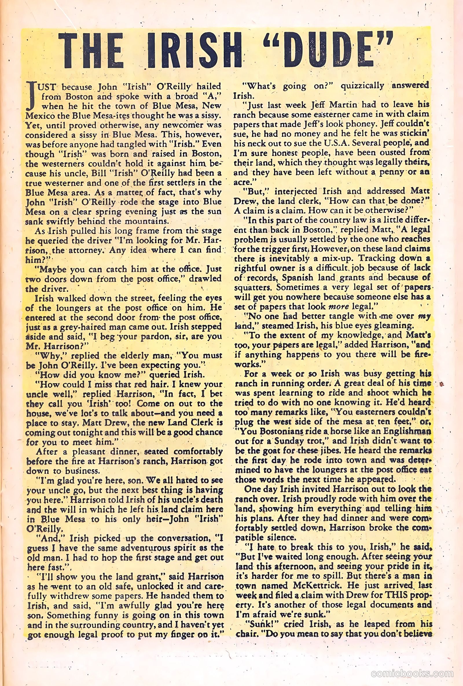 Black Diamond Western #21 (1950) — page 33 of 52