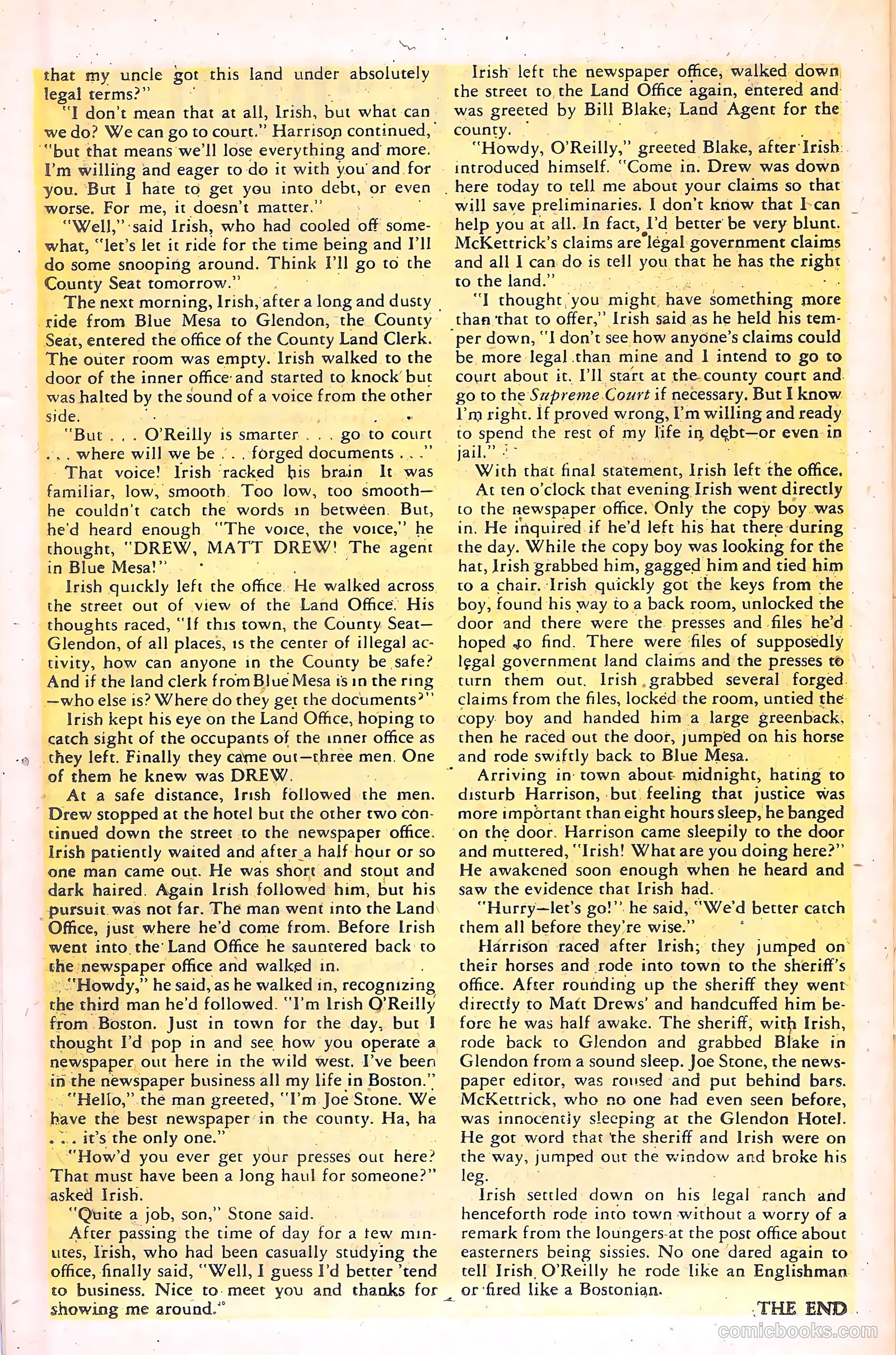 Black Diamond Western #21 (1950) — page 34 of 52