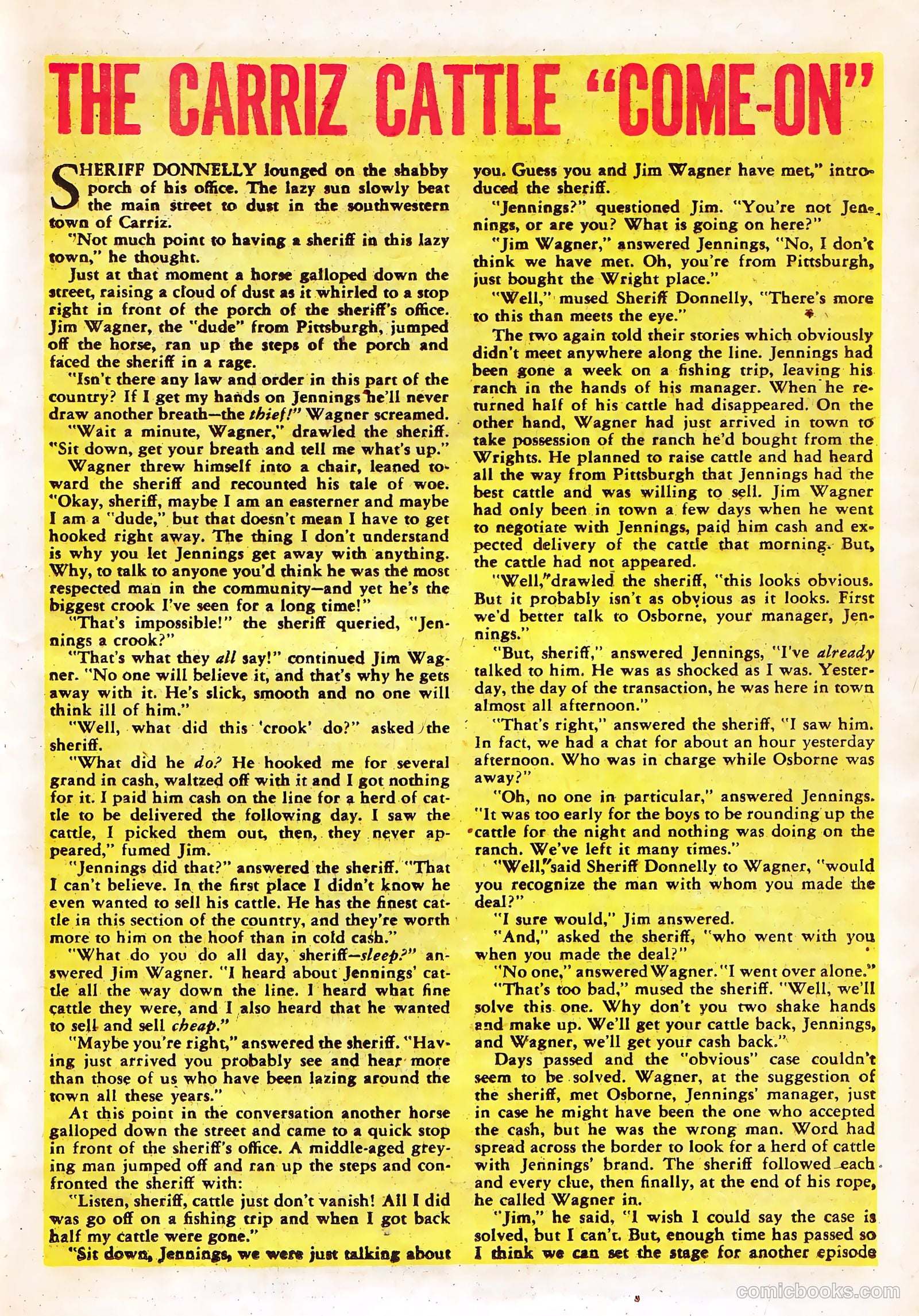 Black Diamond Western #23 (1951) — page 27 of 52