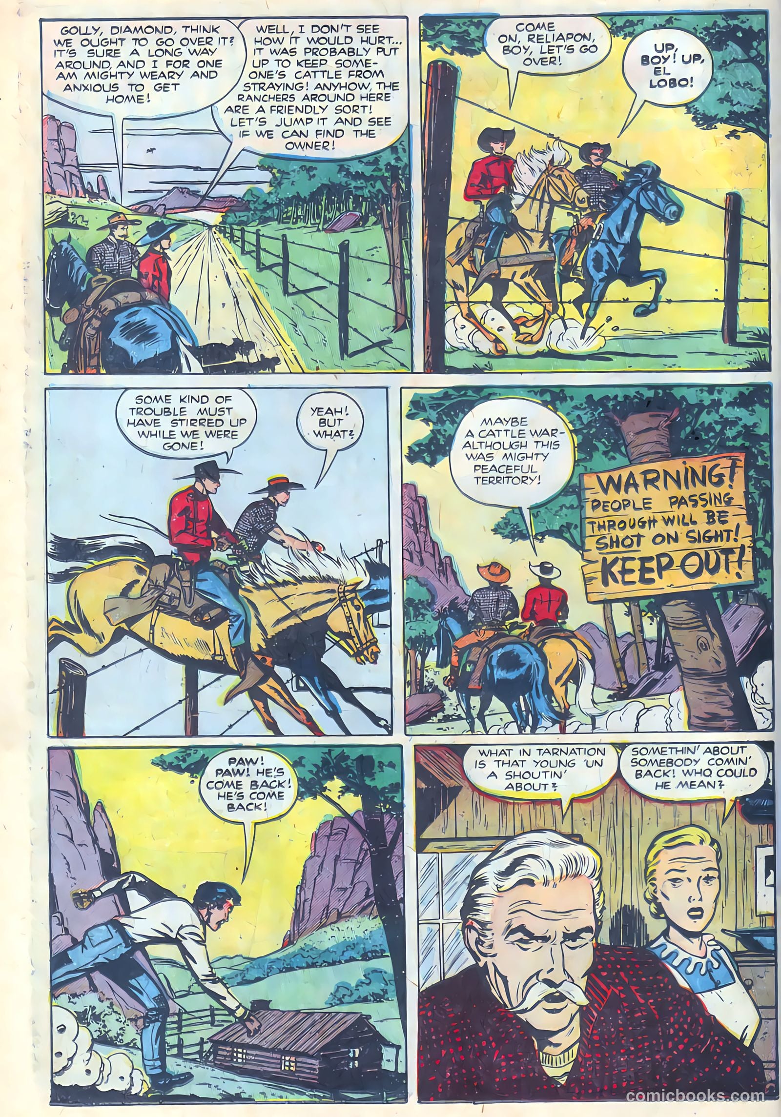 Black Diamond Western #25 (1951) — page 34 of 53