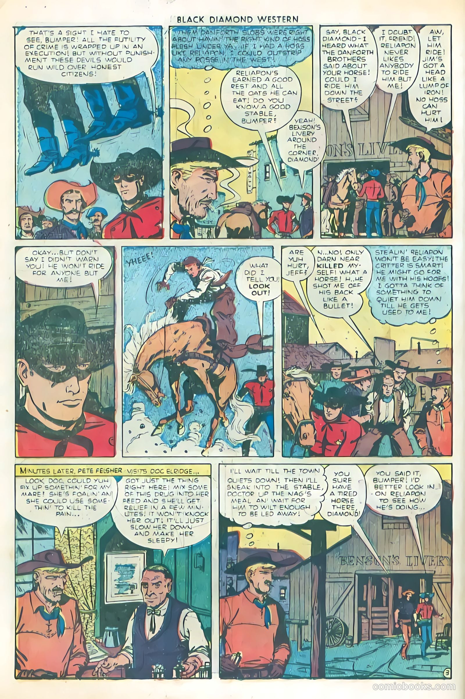 Black Diamond Western #26 (1951) — page 34 of 52