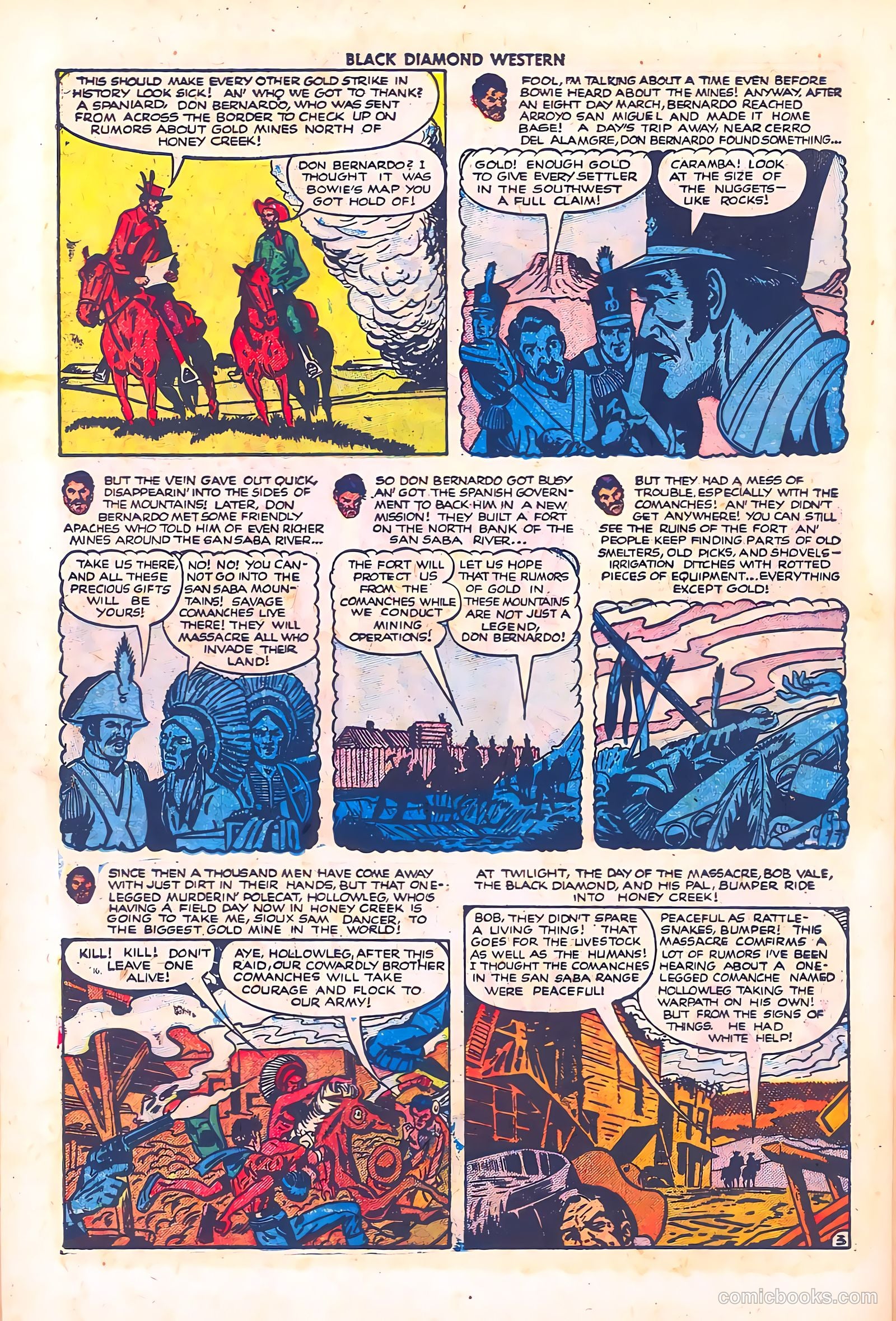 Black Diamond Western #28 (1951) — page 34 of 52