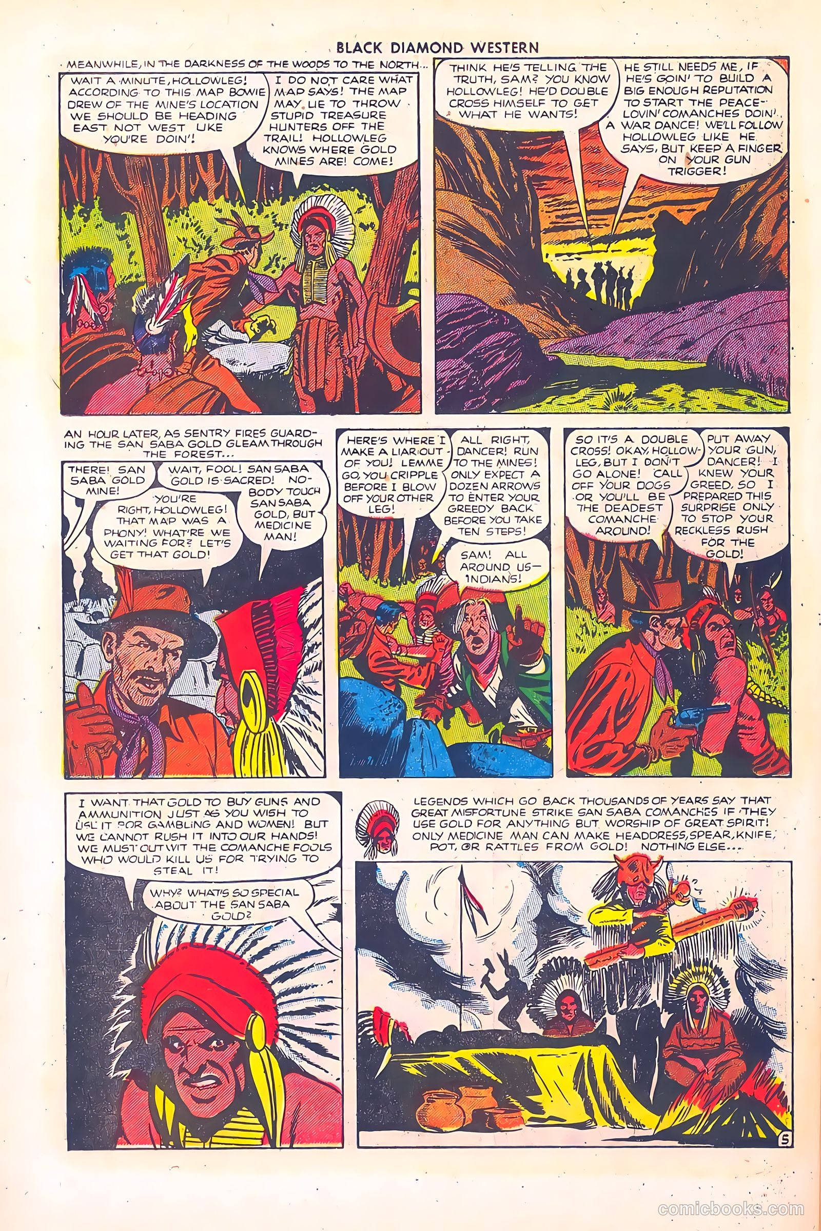 Black Diamond Western #28 (1951) — page 36 of 52