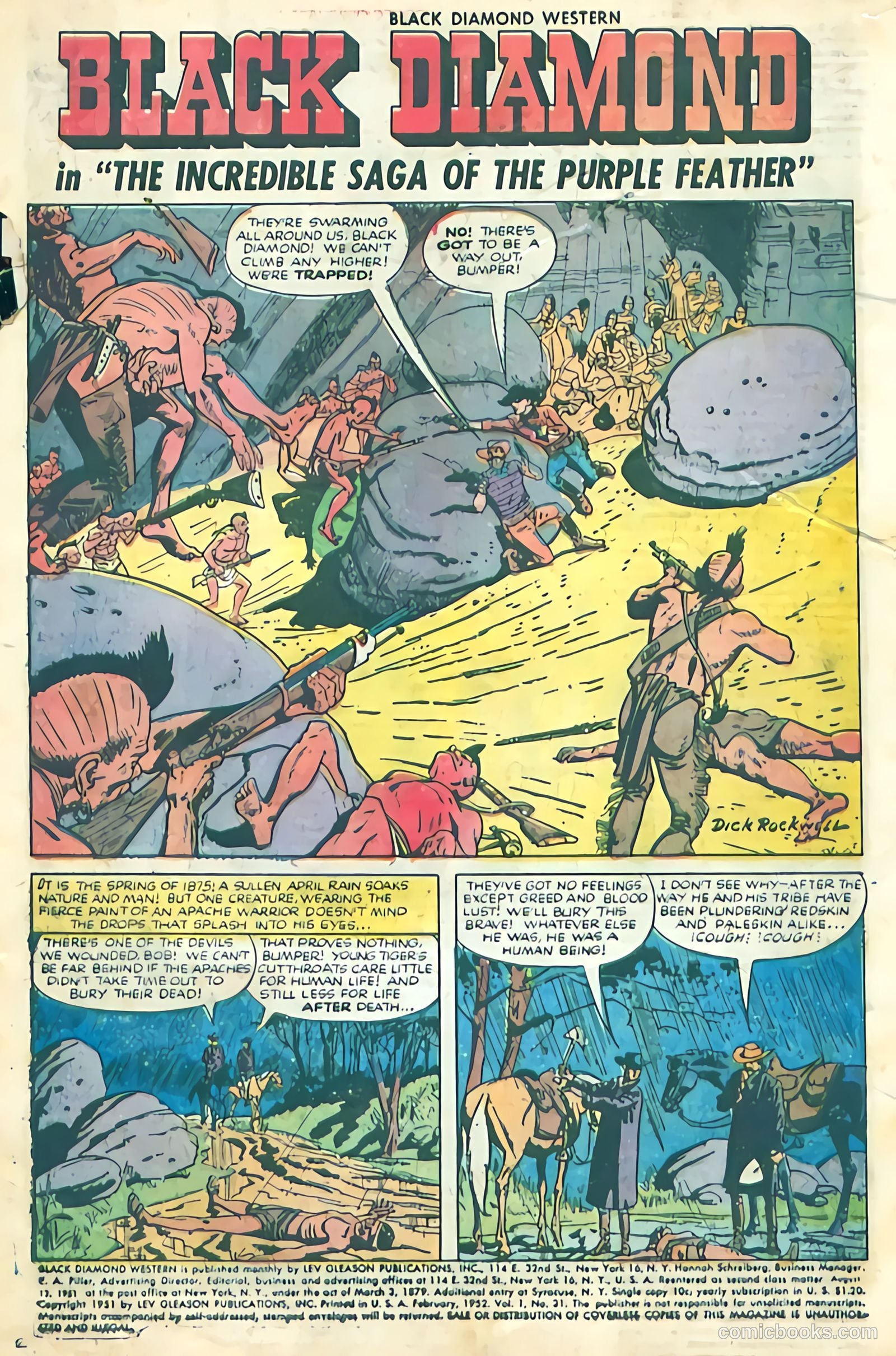 Black Diamond Western #31 (1952) — page 3 of 36