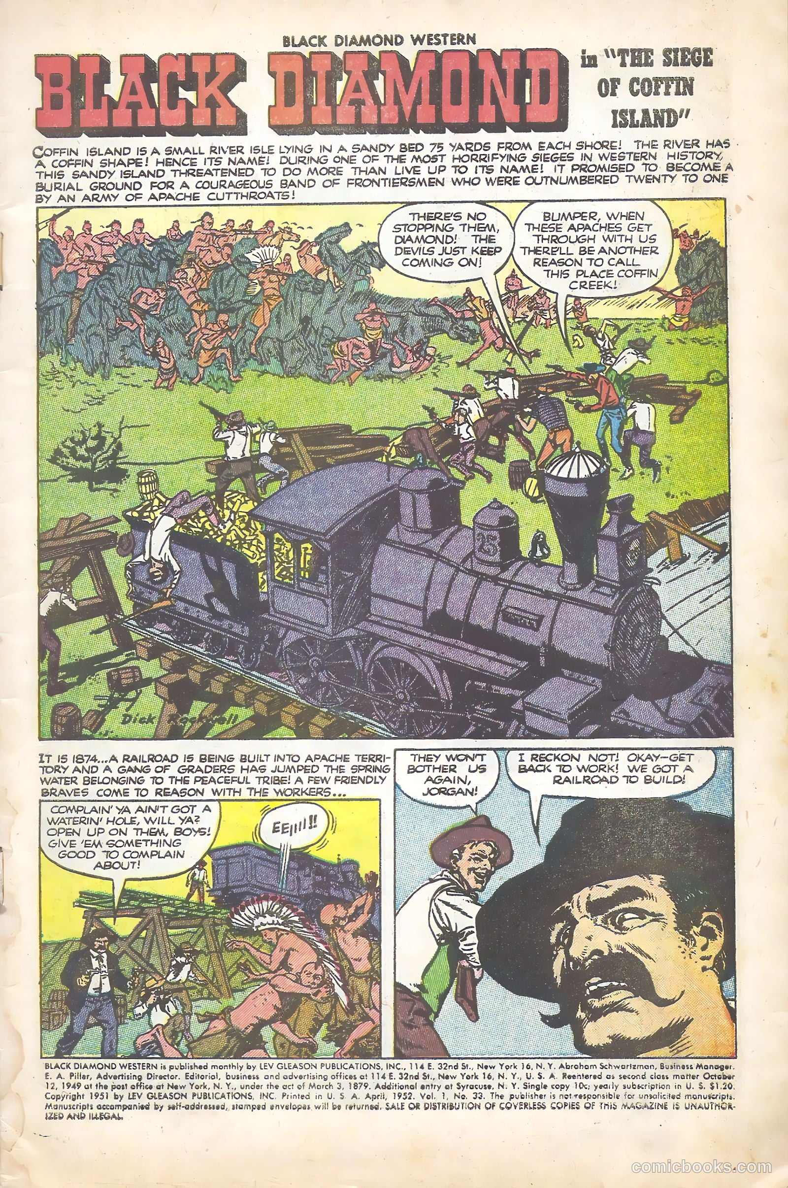 Black Diamond Western #33 (1952) — page 3 of 36