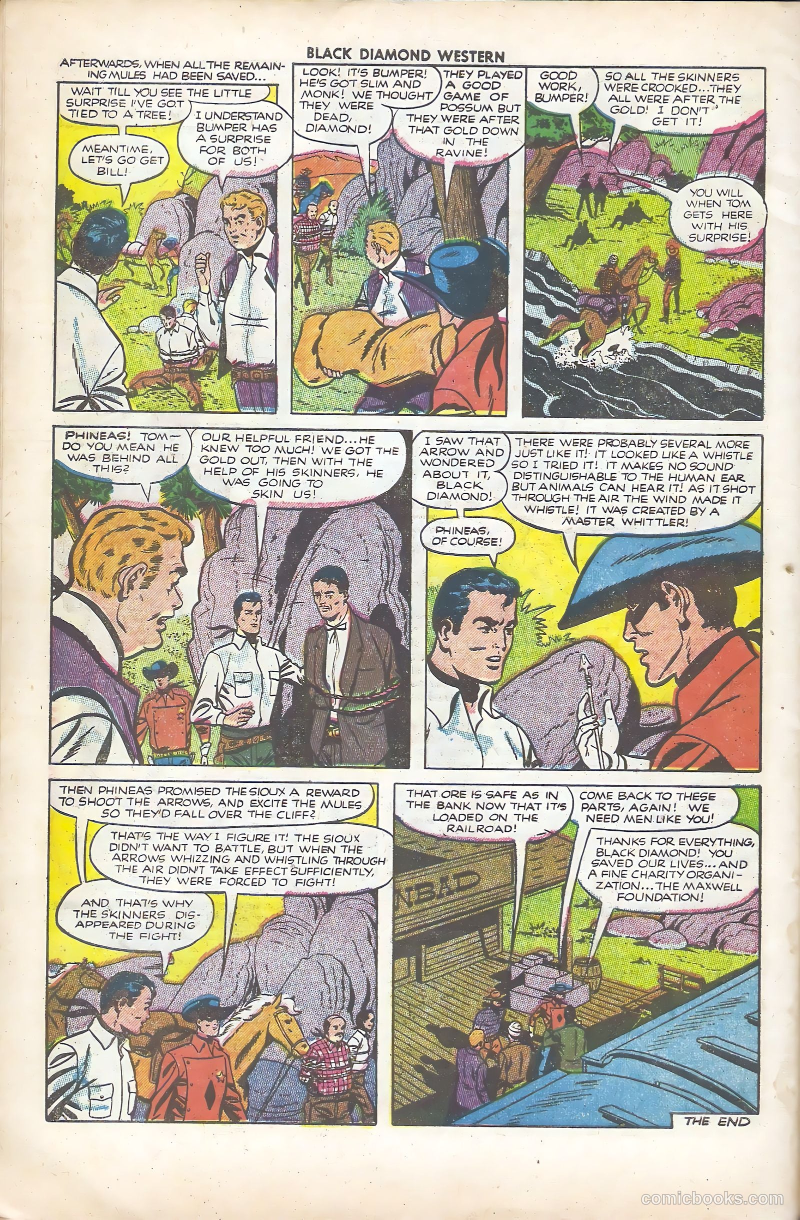 Black Diamond Western #33 (1952) — page 32 of 36