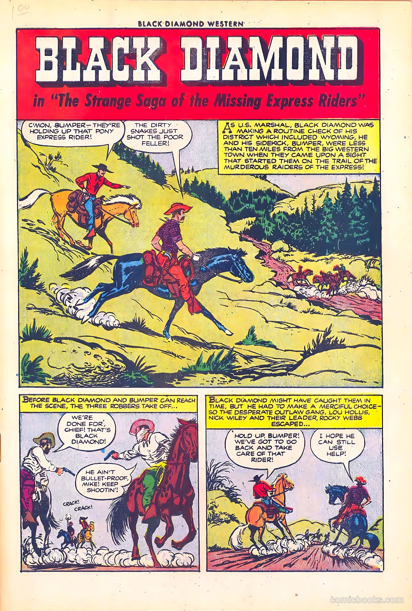 Black Diamond Western #34 (1952) — page 3 of 36