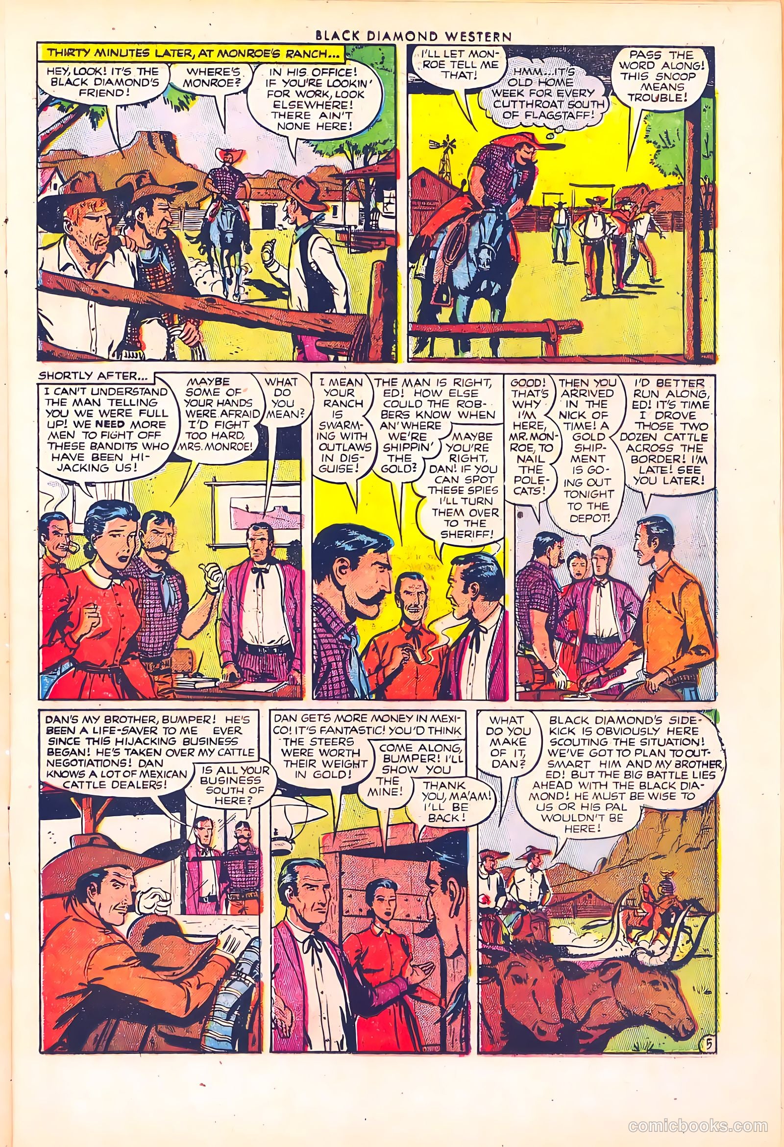 Black Diamond Western #34 (1952) — page 17 of 36