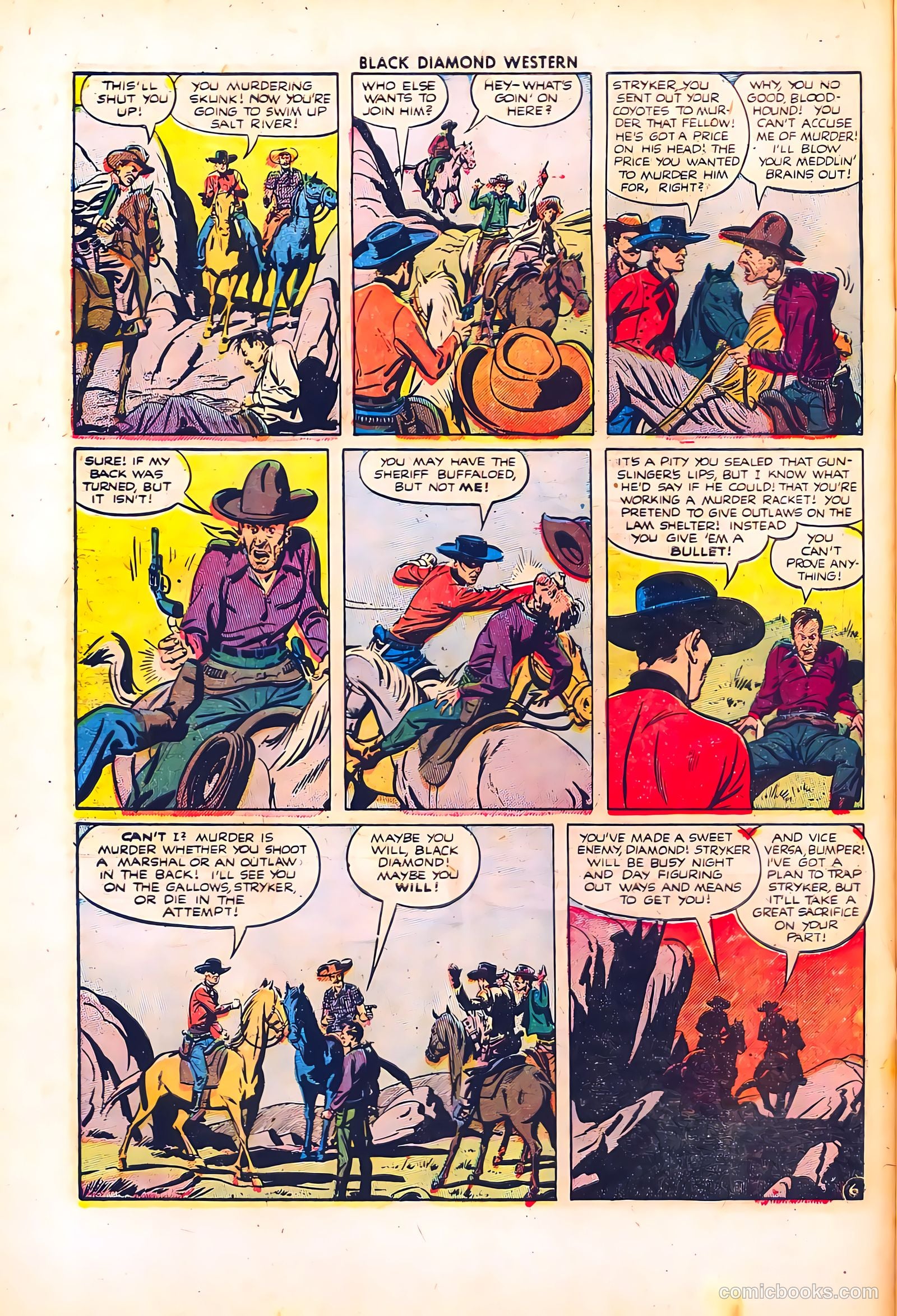 Black Diamond Western #35 (1952) — page 8 of 37