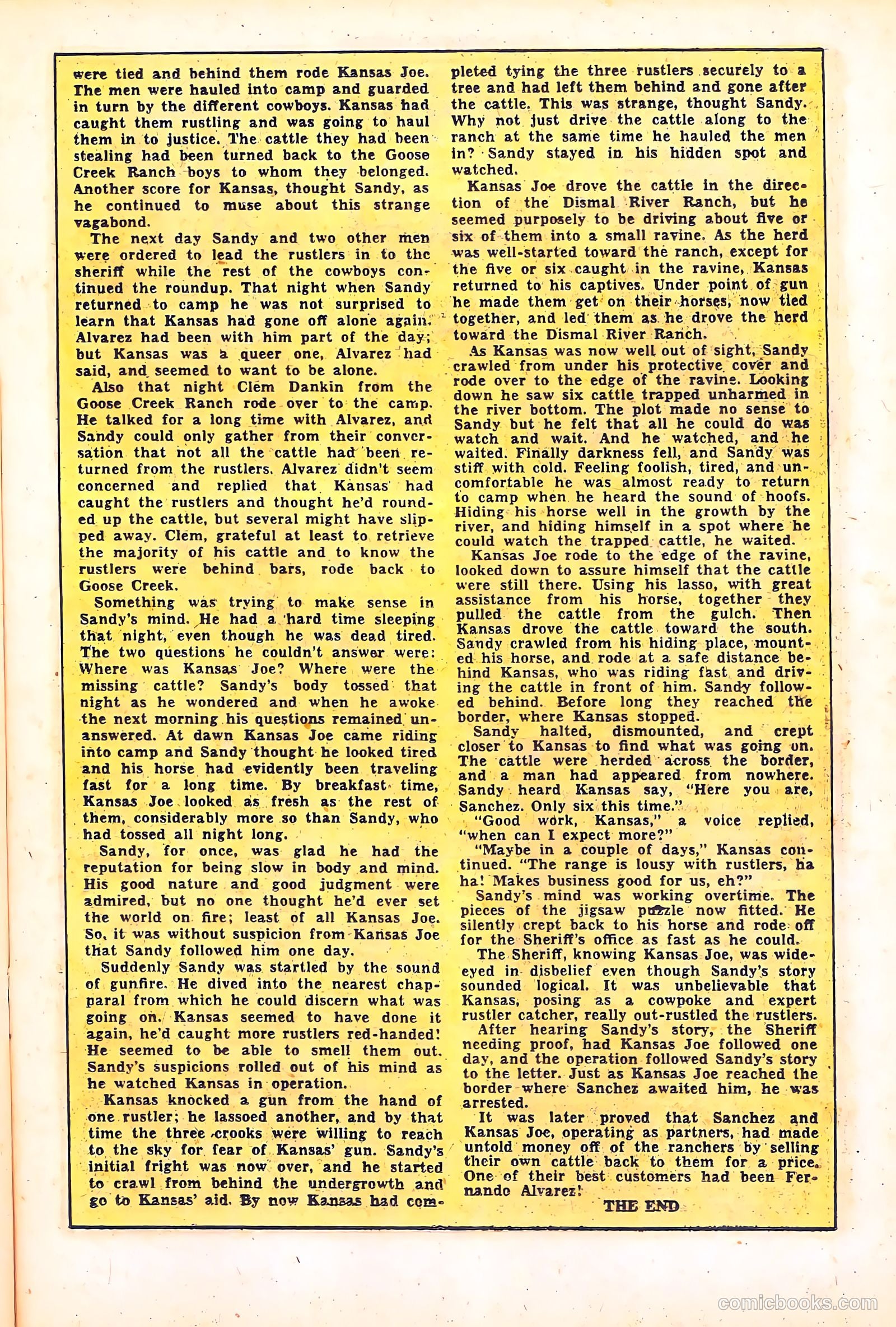 Black Diamond Western #35 (1952) — page 21 of 37