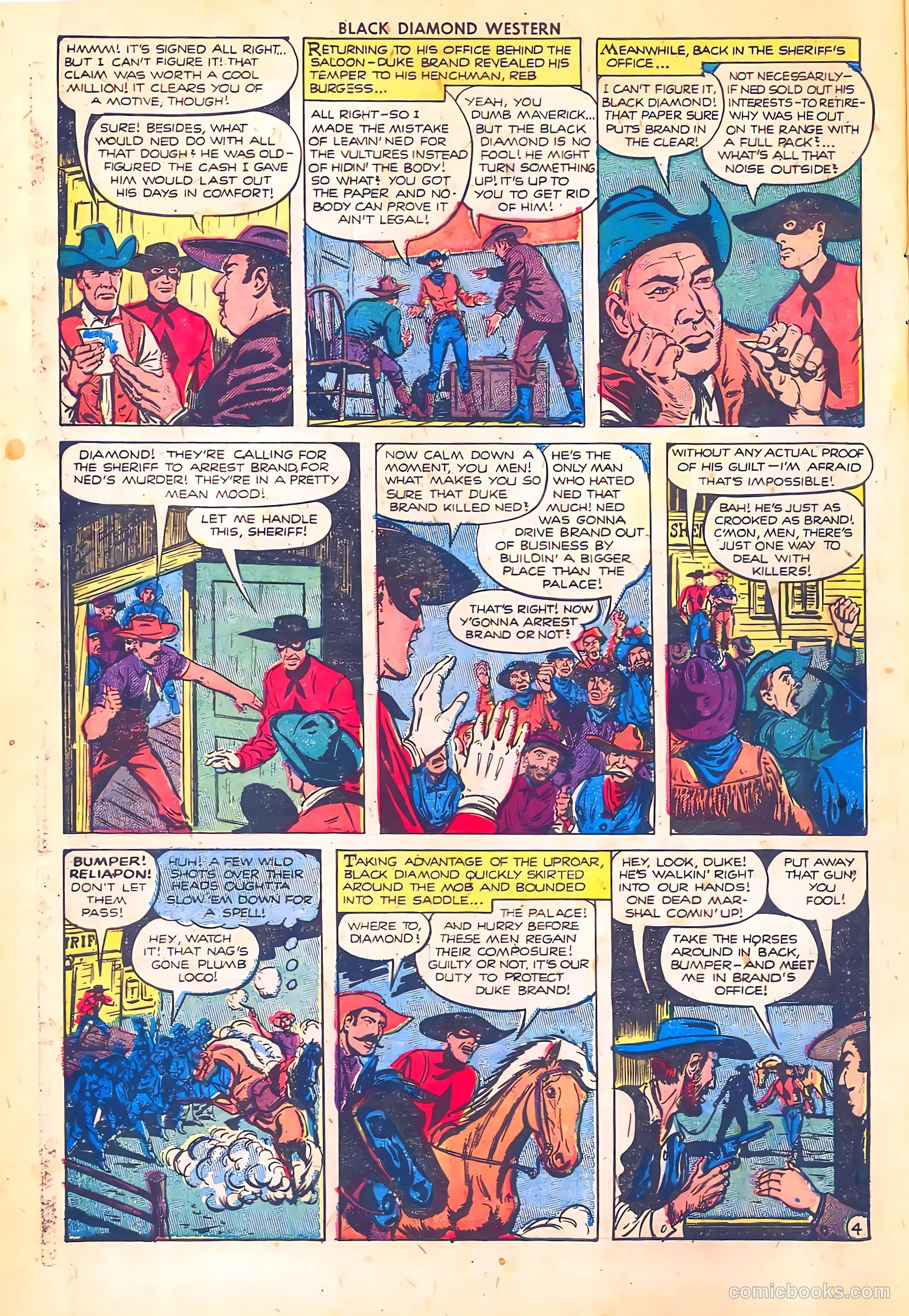 Black Diamond Western #36 (1952) — page 6 of 36