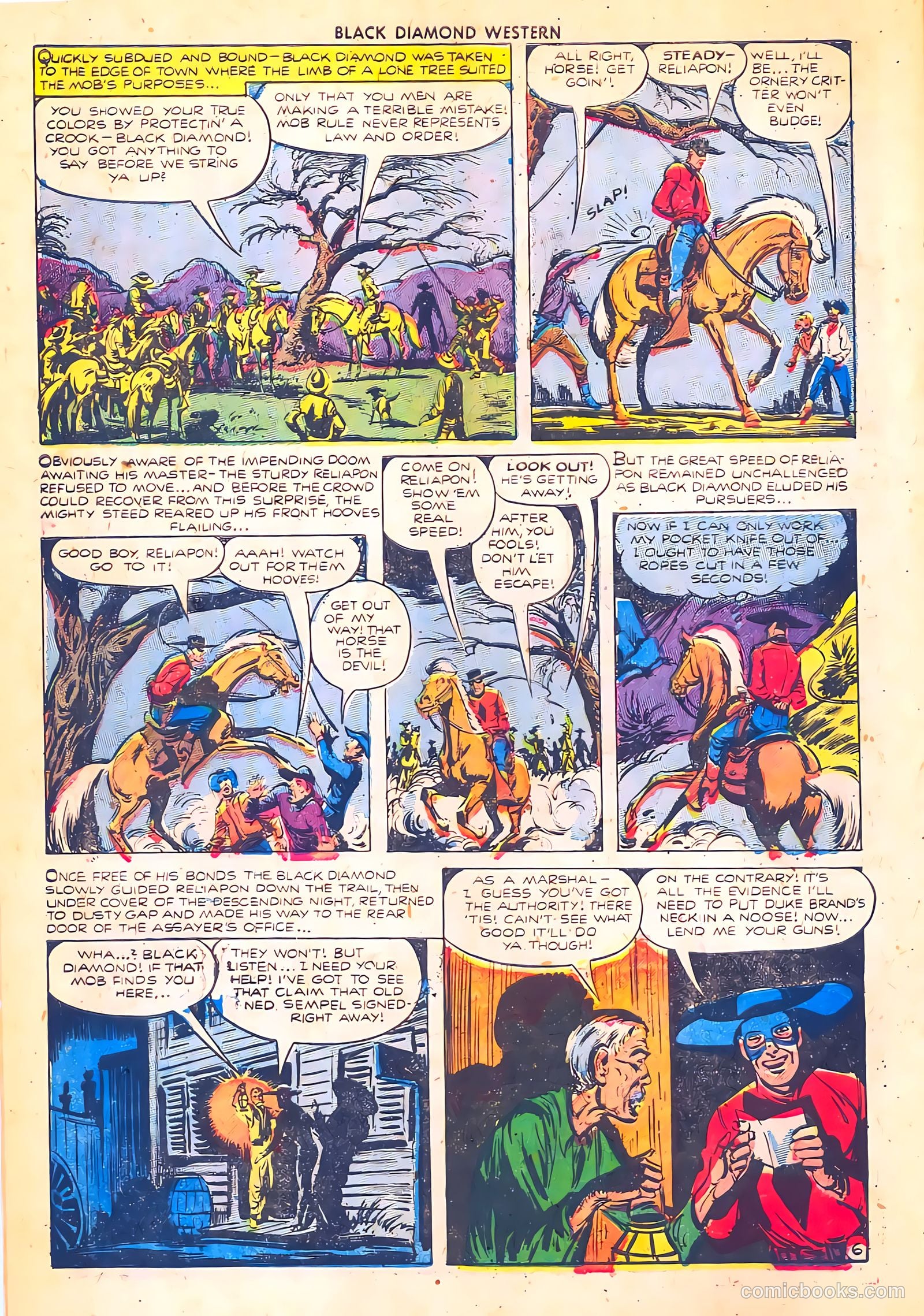 Black Diamond Western #36 (1952) — page 8 of 36