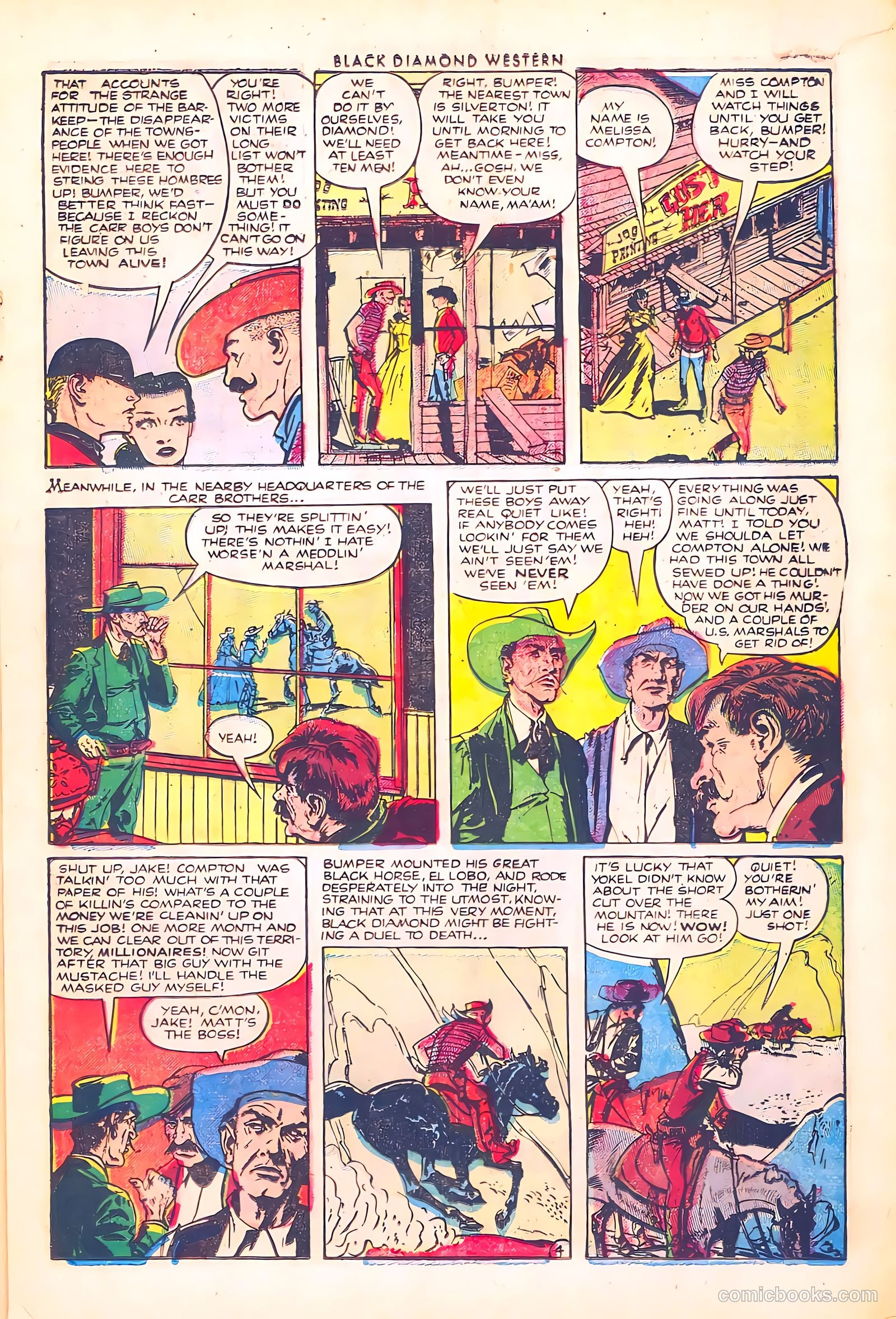 Black Diamond Western #38 (1952) — page 17 of 36