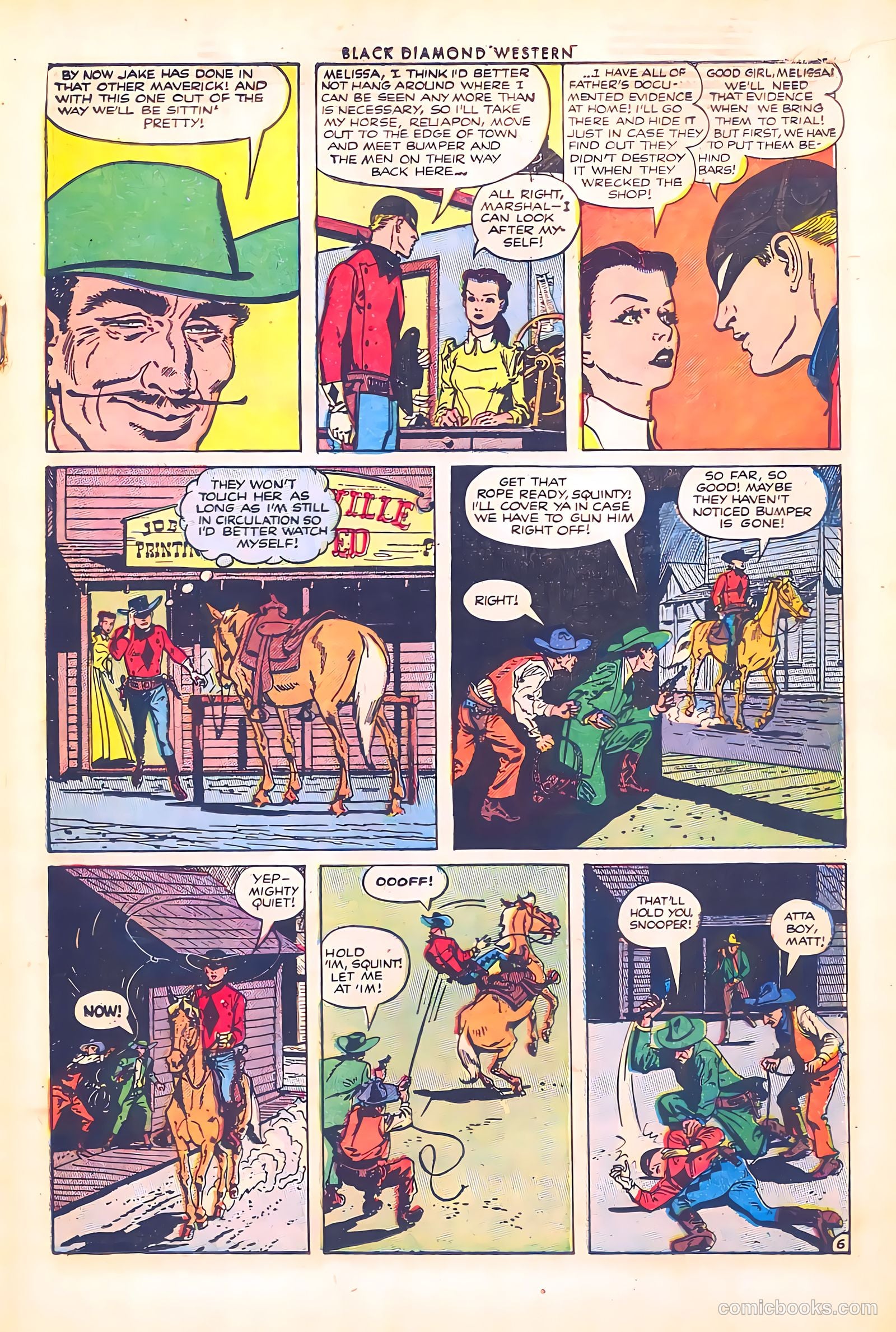 Black Diamond Western #38 (1952) — page 19 of 36