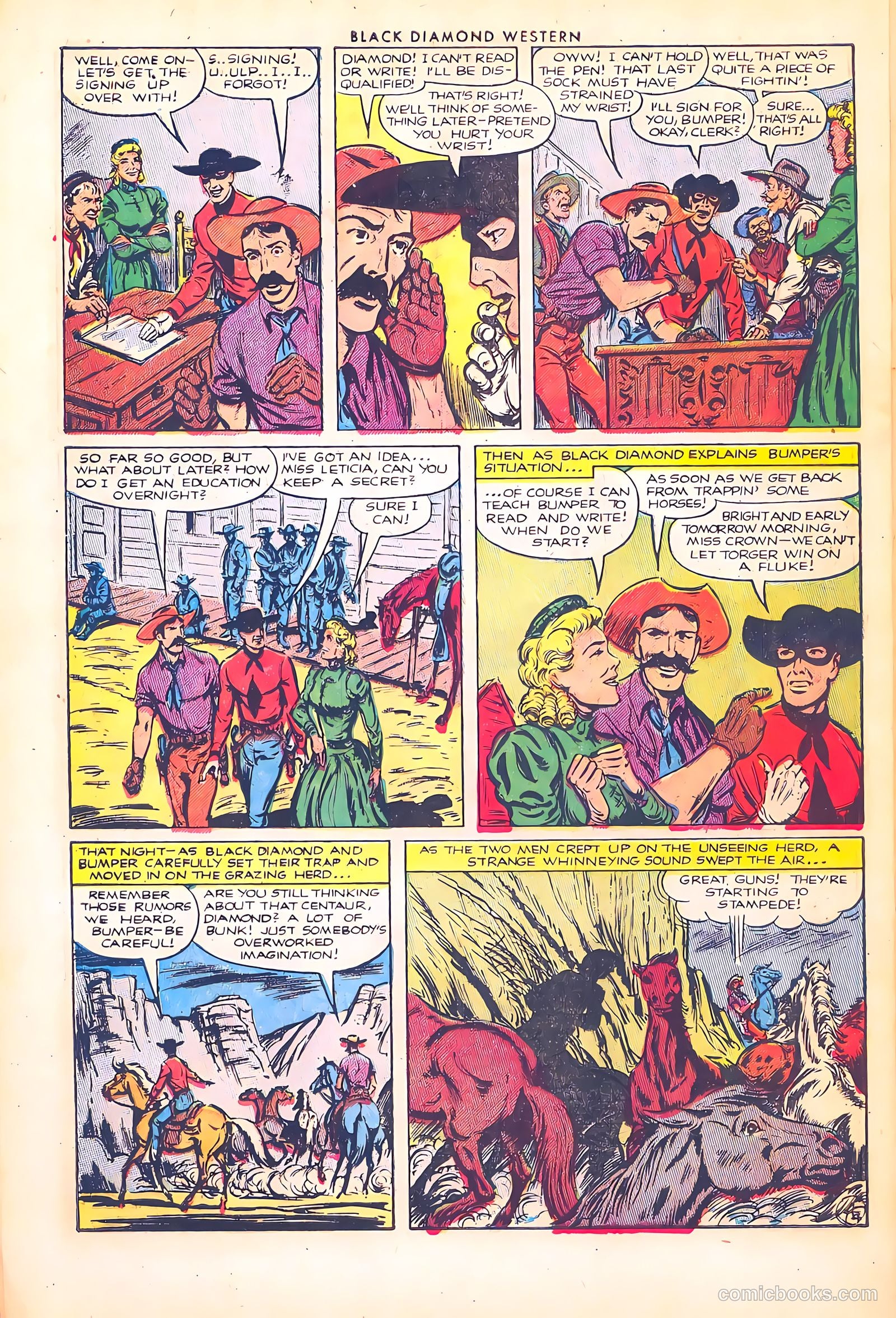 Black Diamond Western #38 (1952) — page 28 of 36