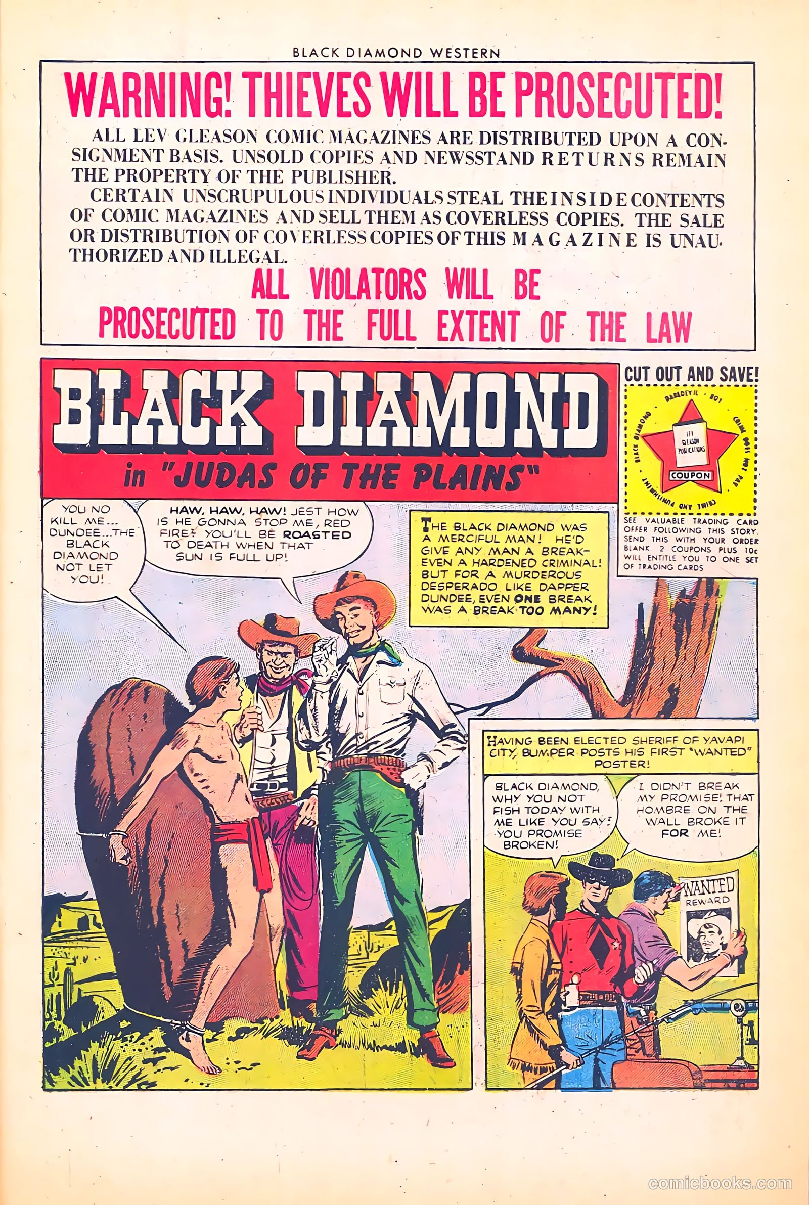 Black Diamond Western #39 (1952) — page 3 of 35