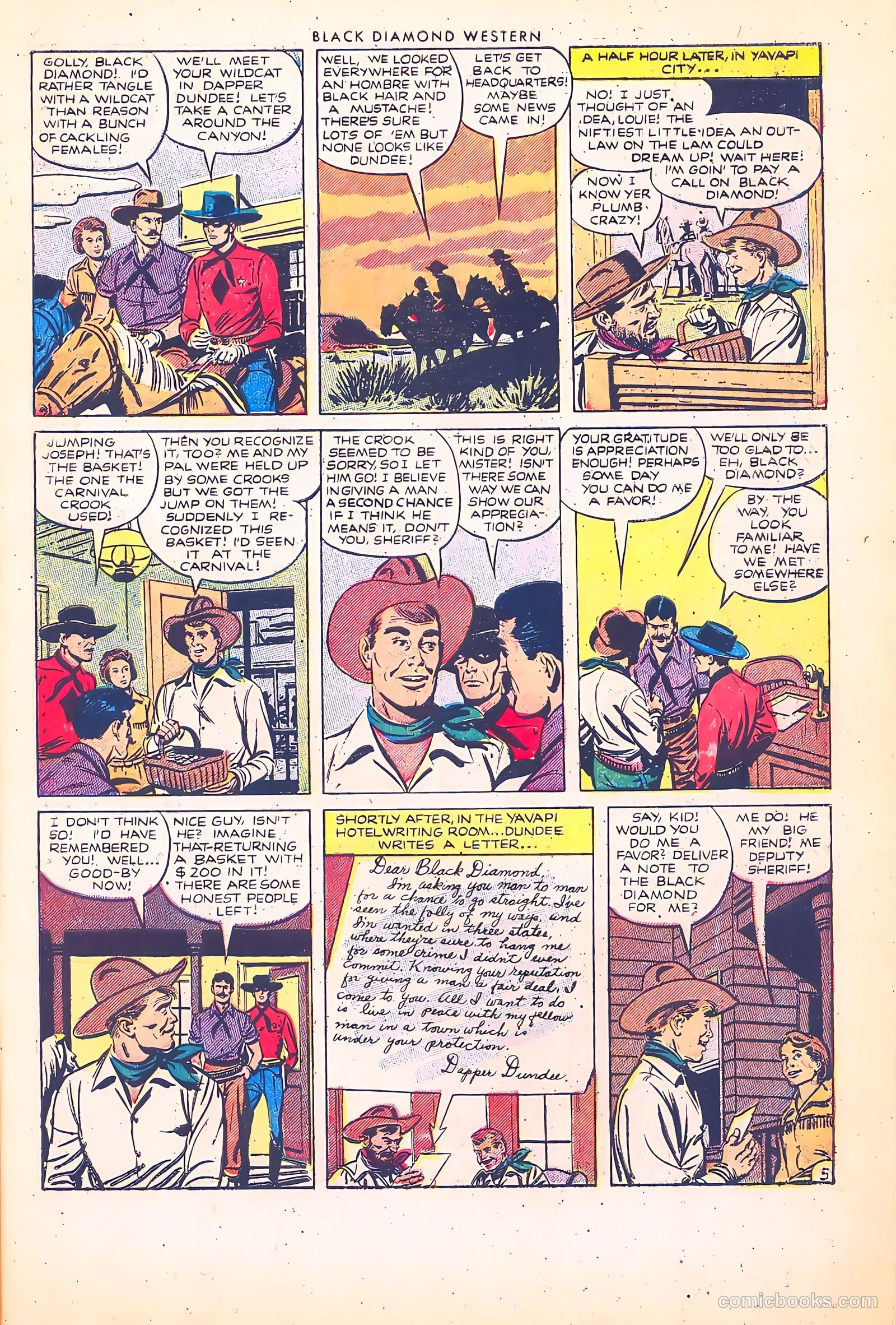 Black Diamond Western #39 (1952) — page 7 of 35