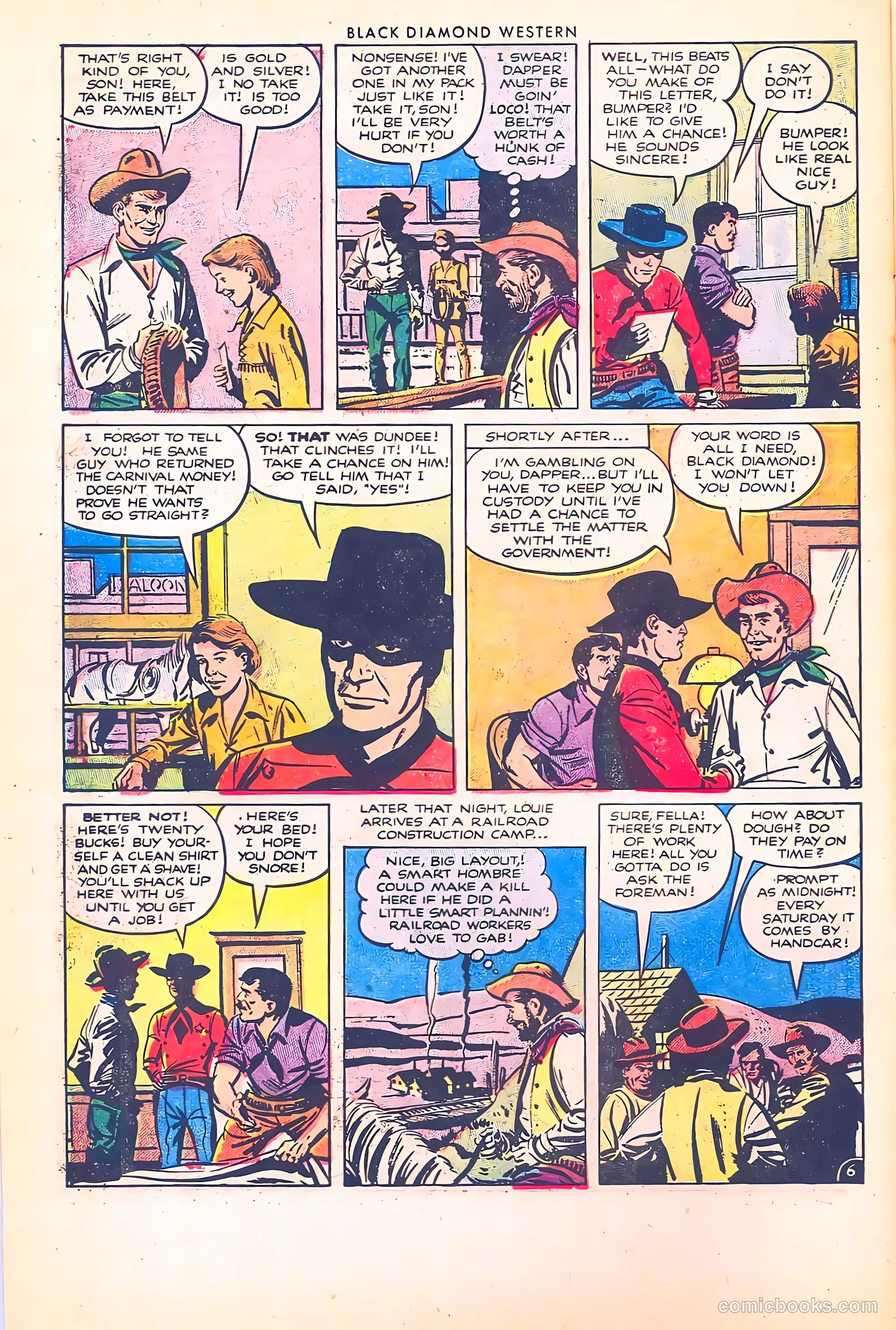 Black Diamond Western #39 (1952) — page 8 of 35