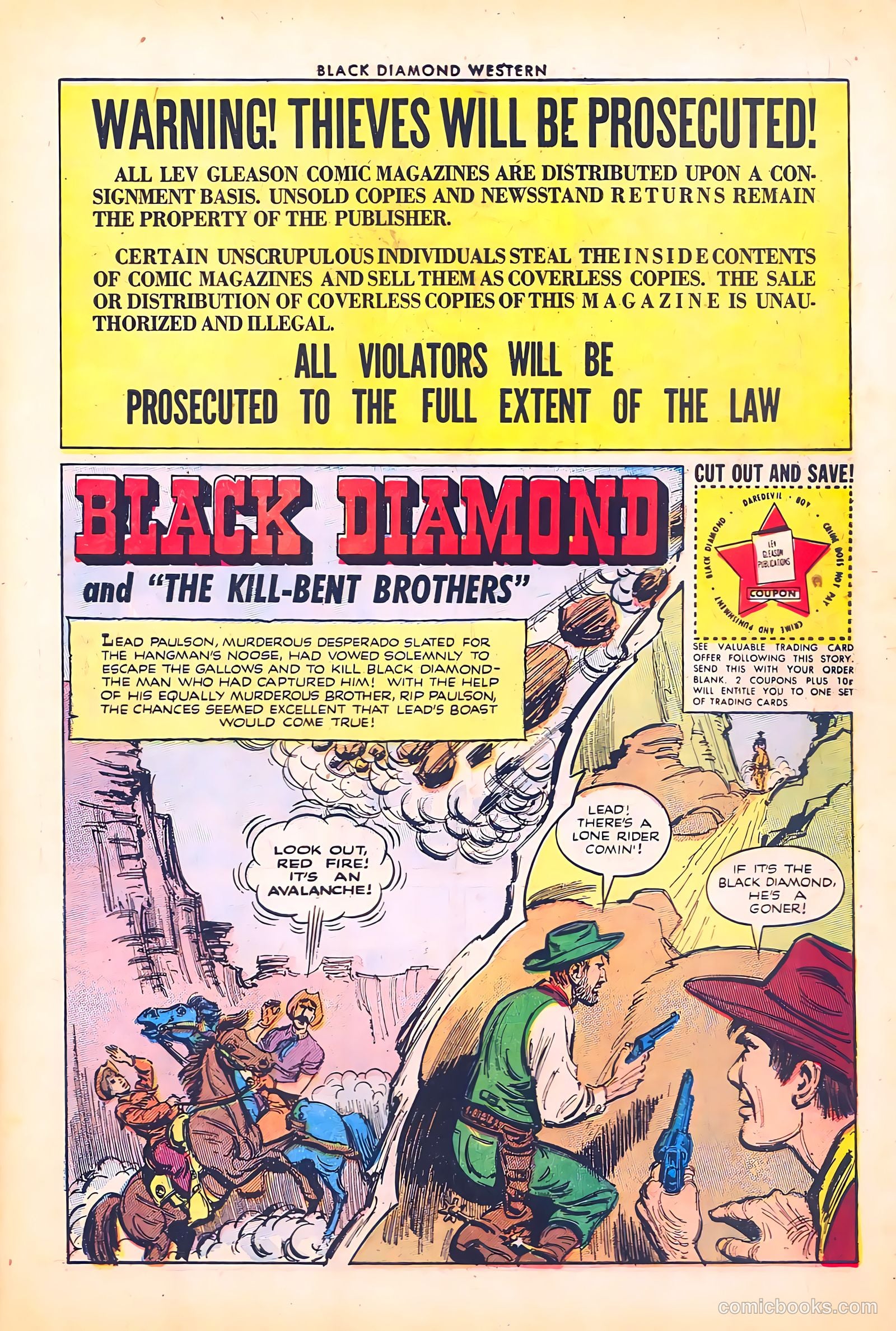 Black Diamond Western #40 (1952) — page 3 of 36