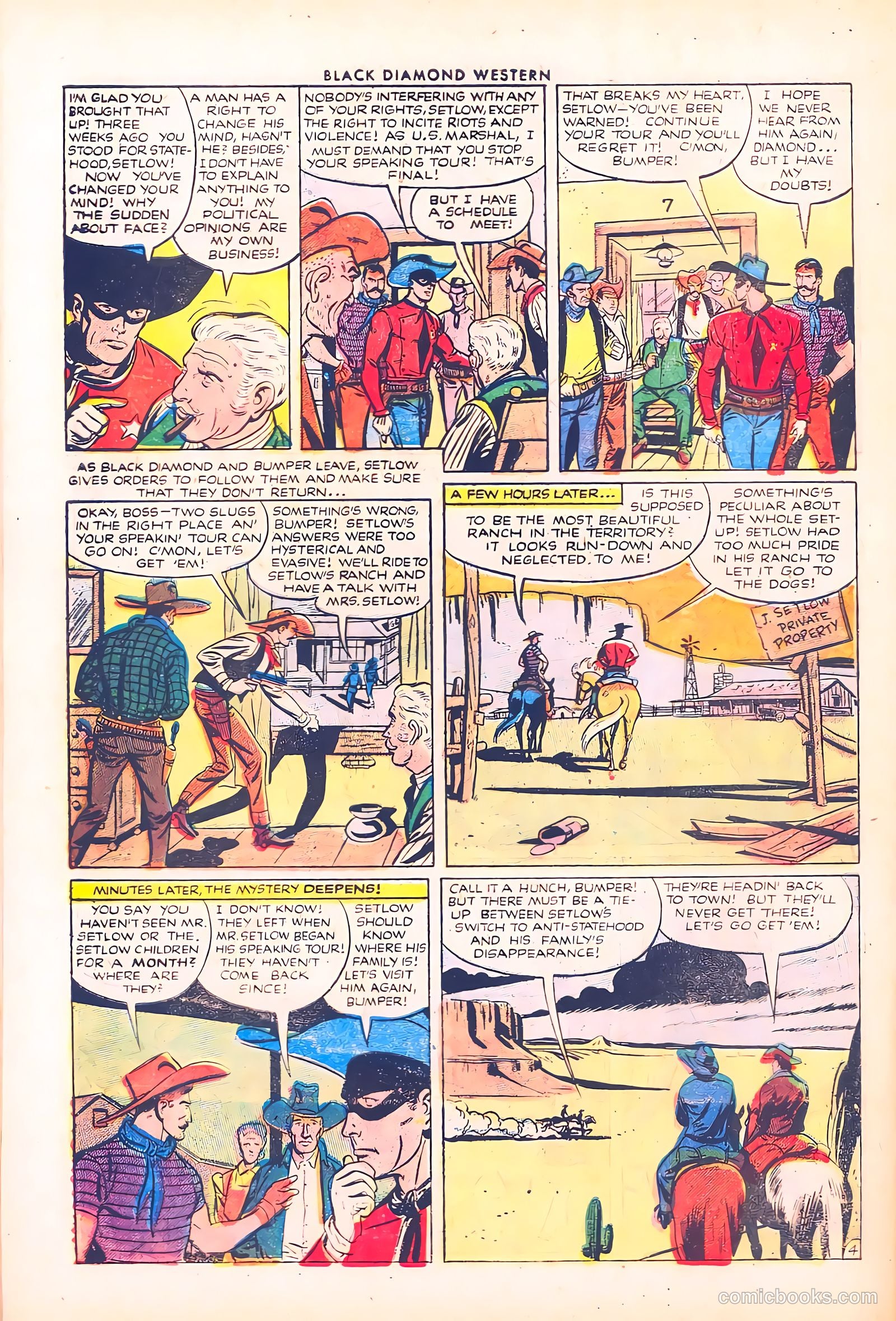 Black Diamond Western #40 (1952) — page 28 of 36