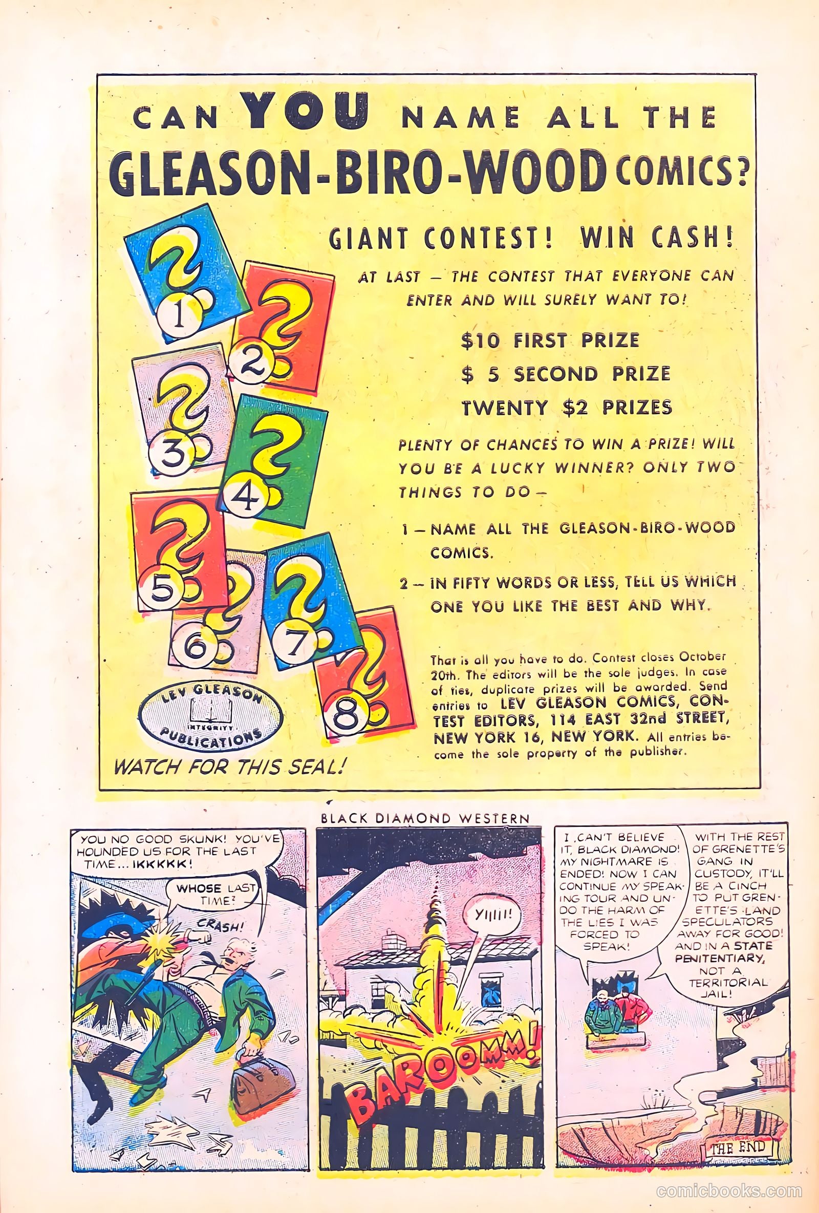 Black Diamond Western #40 (1952) — page 32 of 36