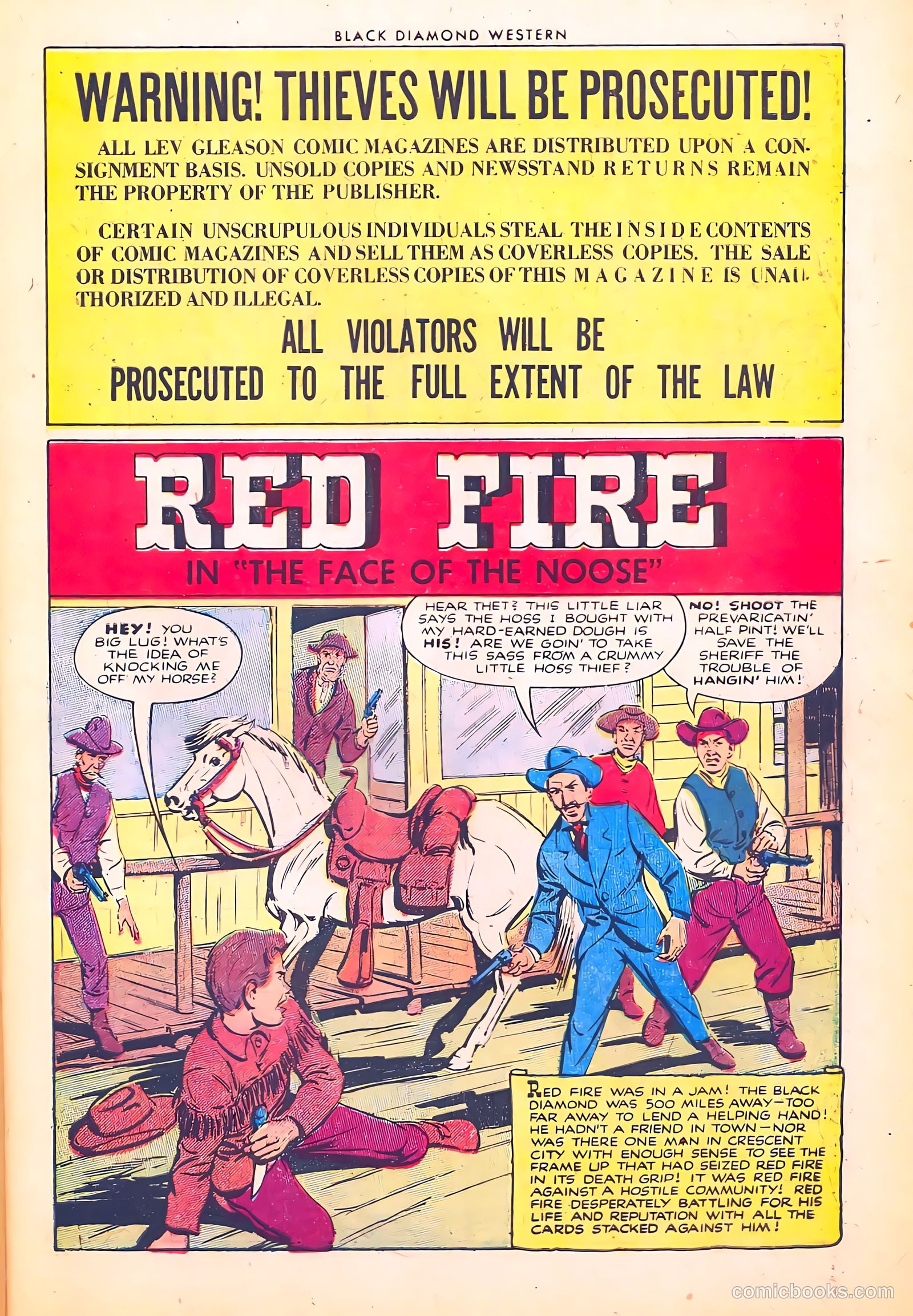 Black Diamond Western #41 (1952) — page 3 of 36