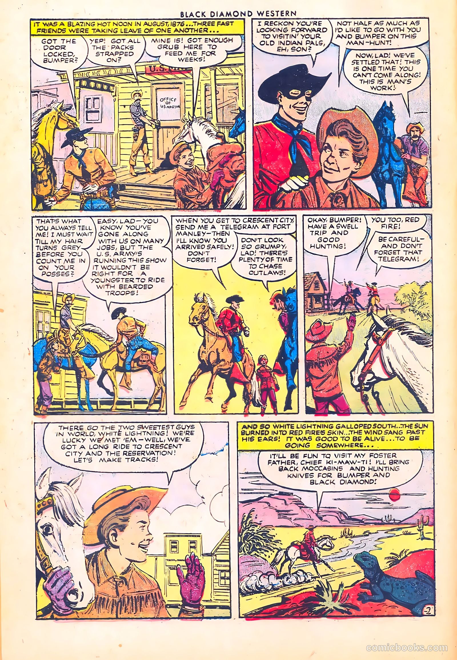 Black Diamond Western #41 (1952) — page 4 of 36