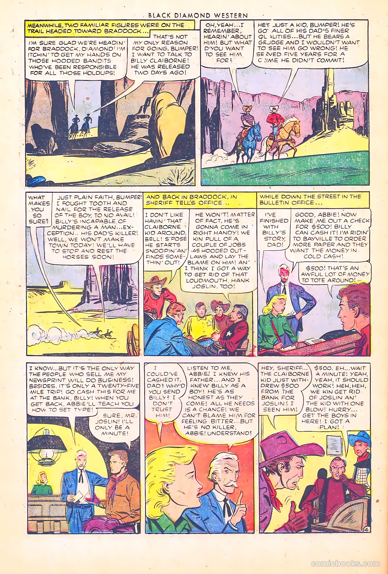 Black Diamond Western #41 (1952) — page 16 of 36