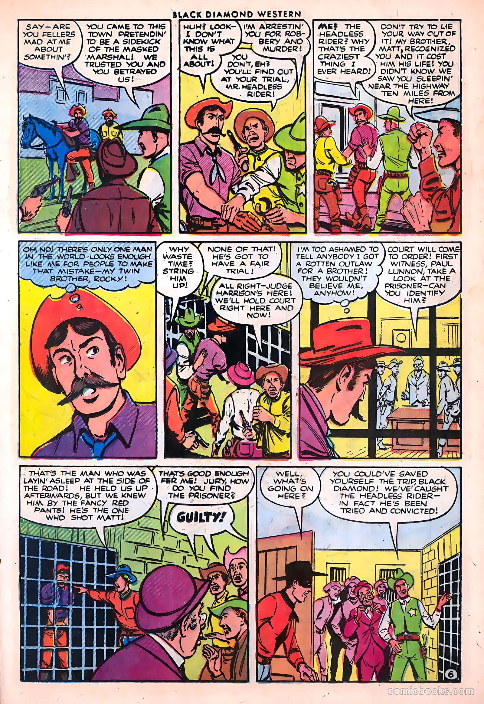 Black Diamond Western #42 (1953) — page 17 of 35