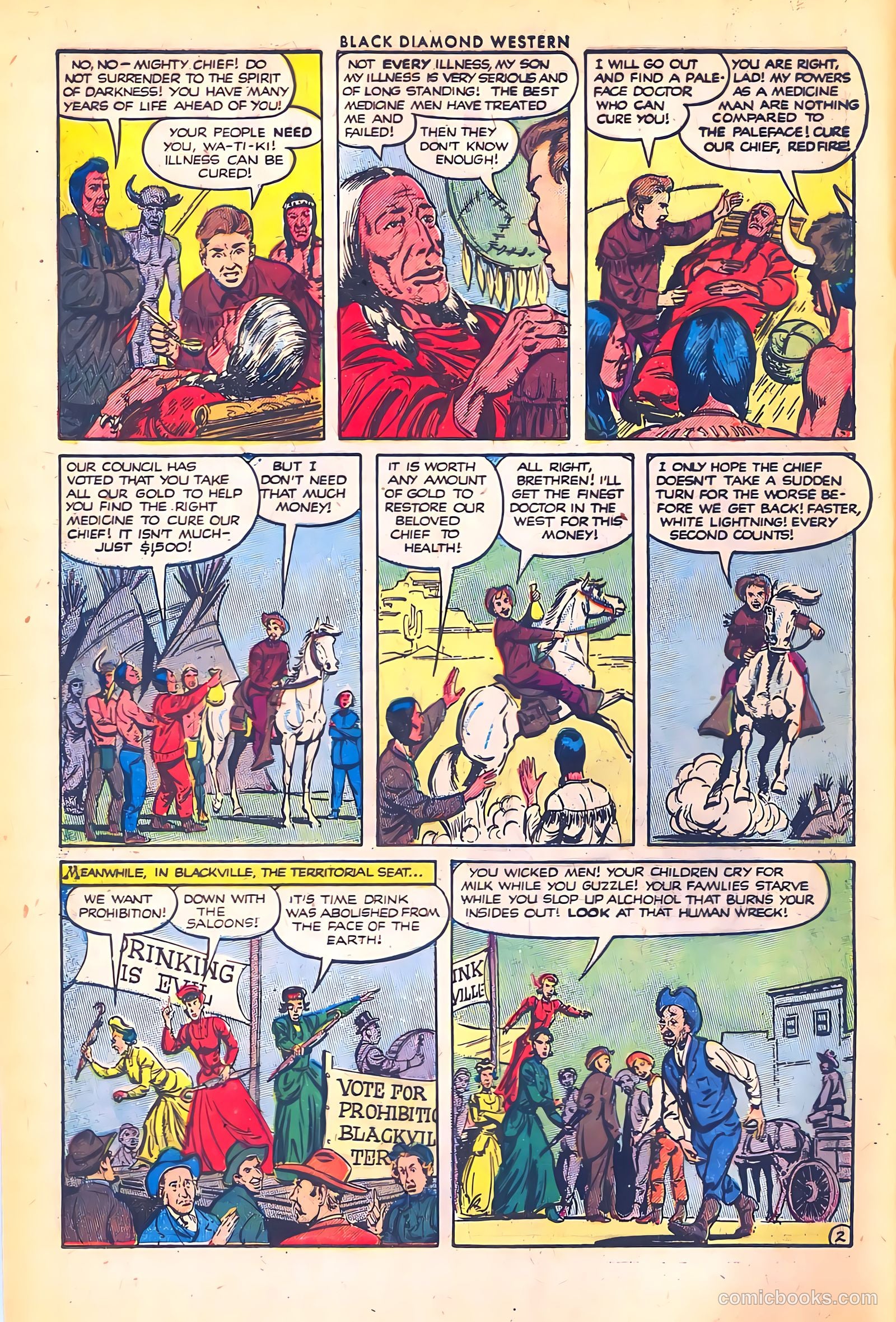 Black Diamond Western #43 (1953) — page 4 of 36