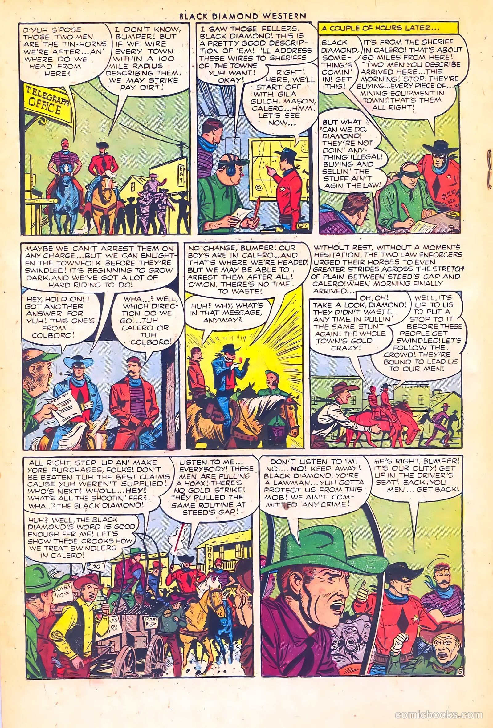 Black Diamond Western #43 (1953) — page 18 of 36