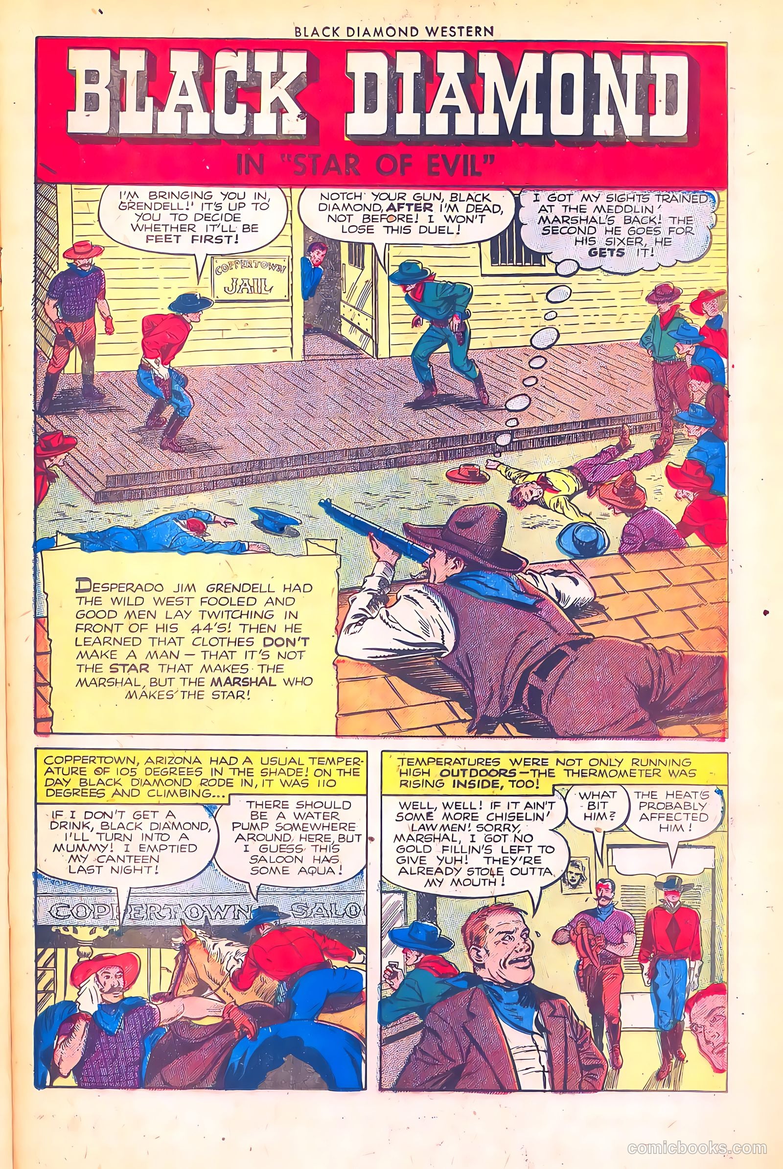 Black Diamond Western #43 (1953) — page 25 of 36