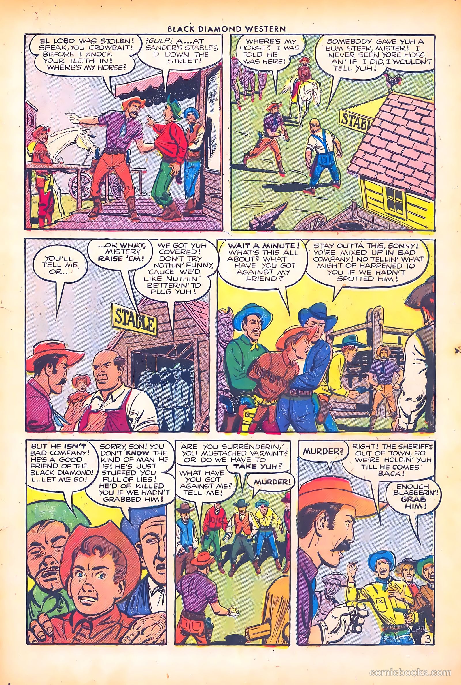 Black Diamond Western #44 (1953) — page 5 of 36