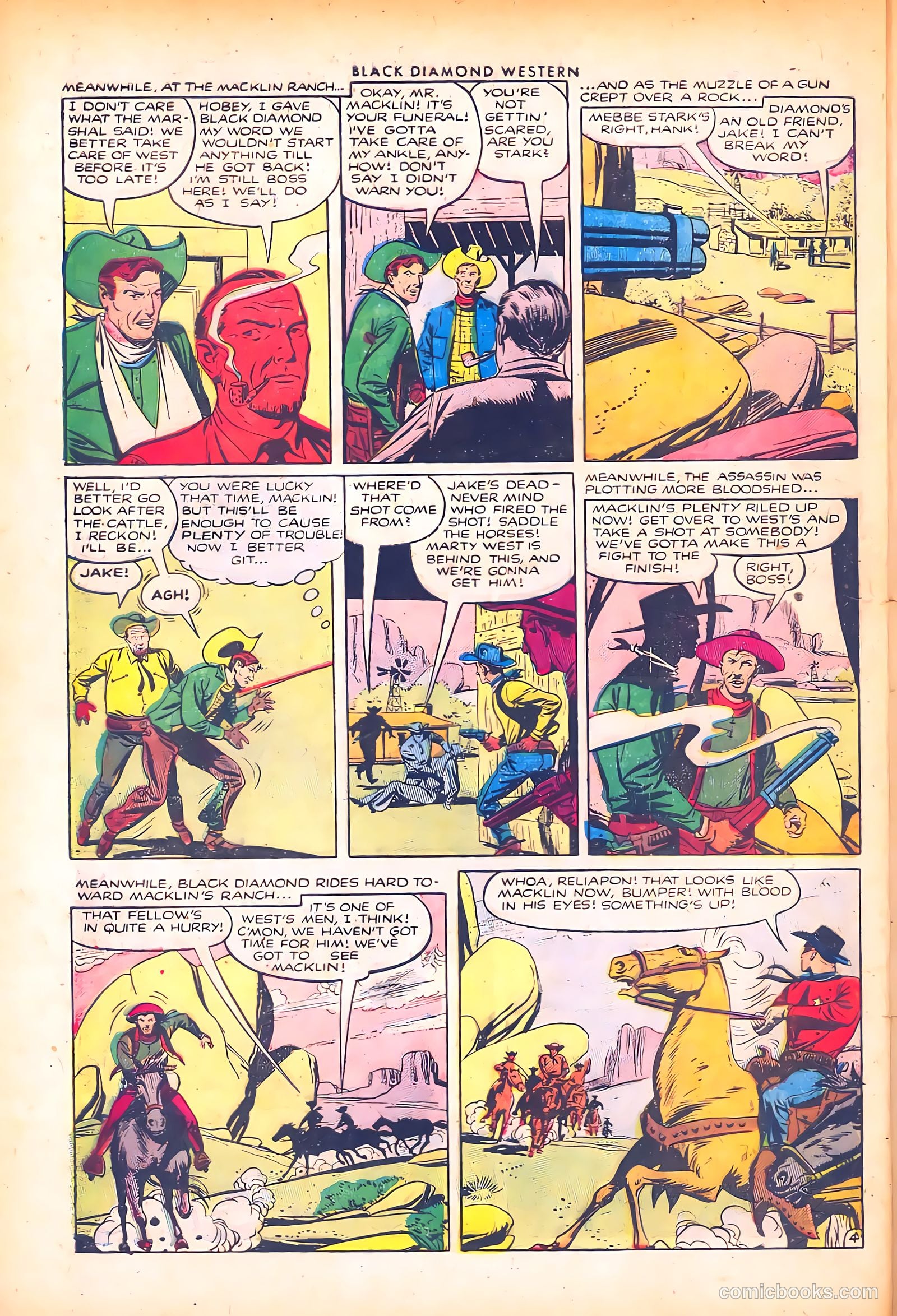 Black Diamond Western #44 (1953) — page 28 of 36