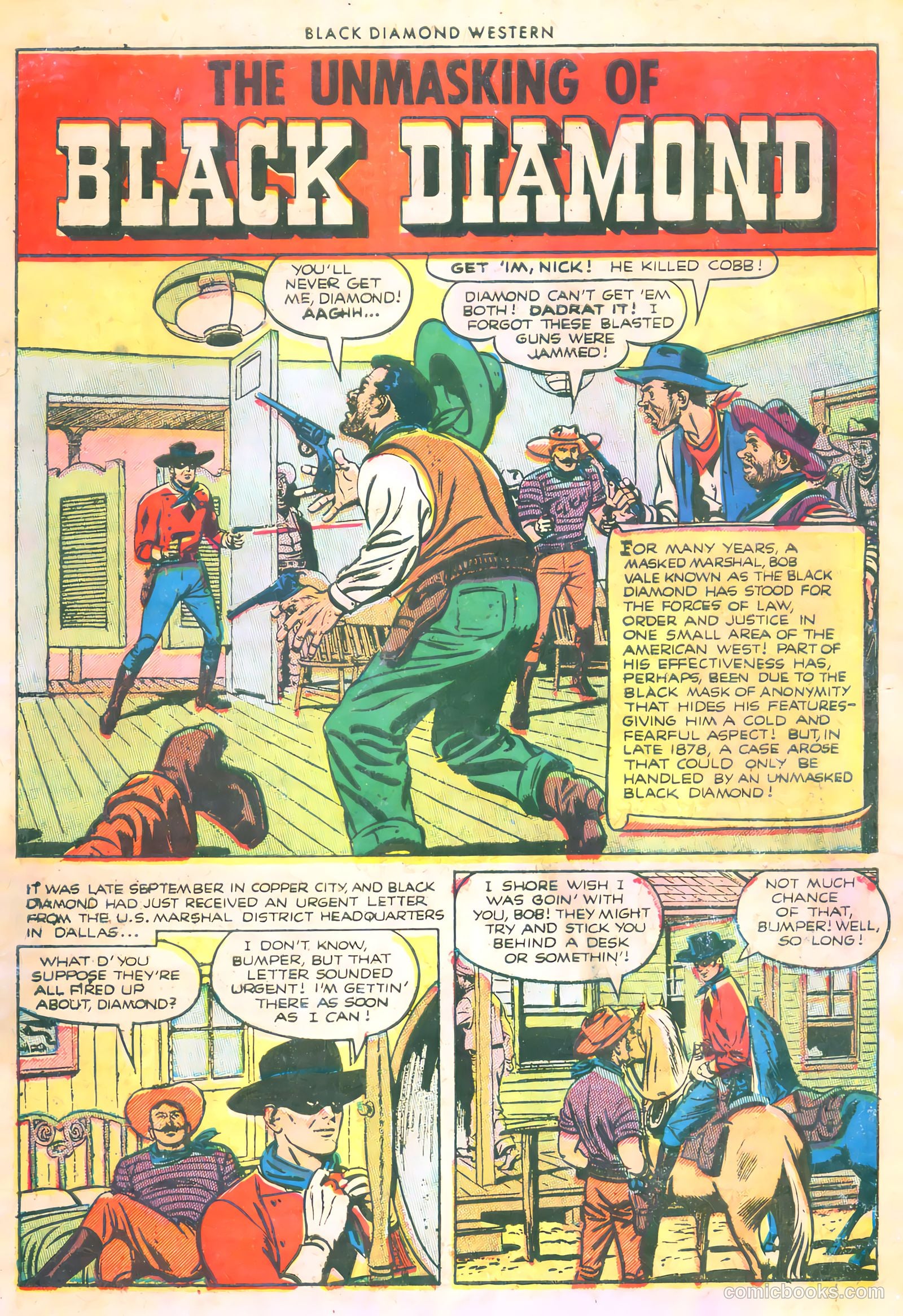 Black Diamond Western #45 (1953) — page 3 of 36