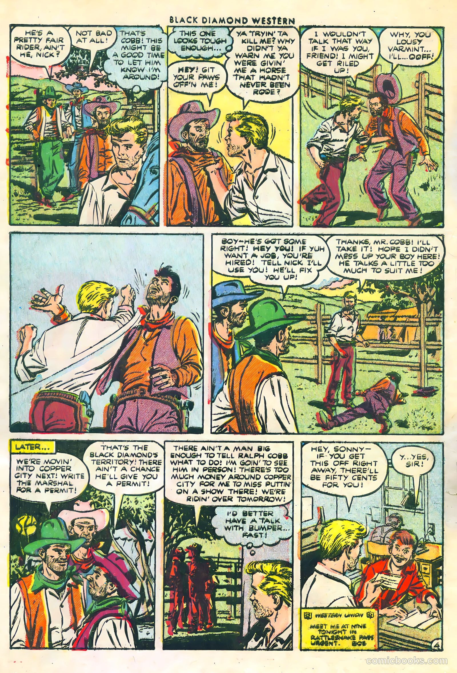 Black Diamond Western #45 (1953) — page 6 of 36