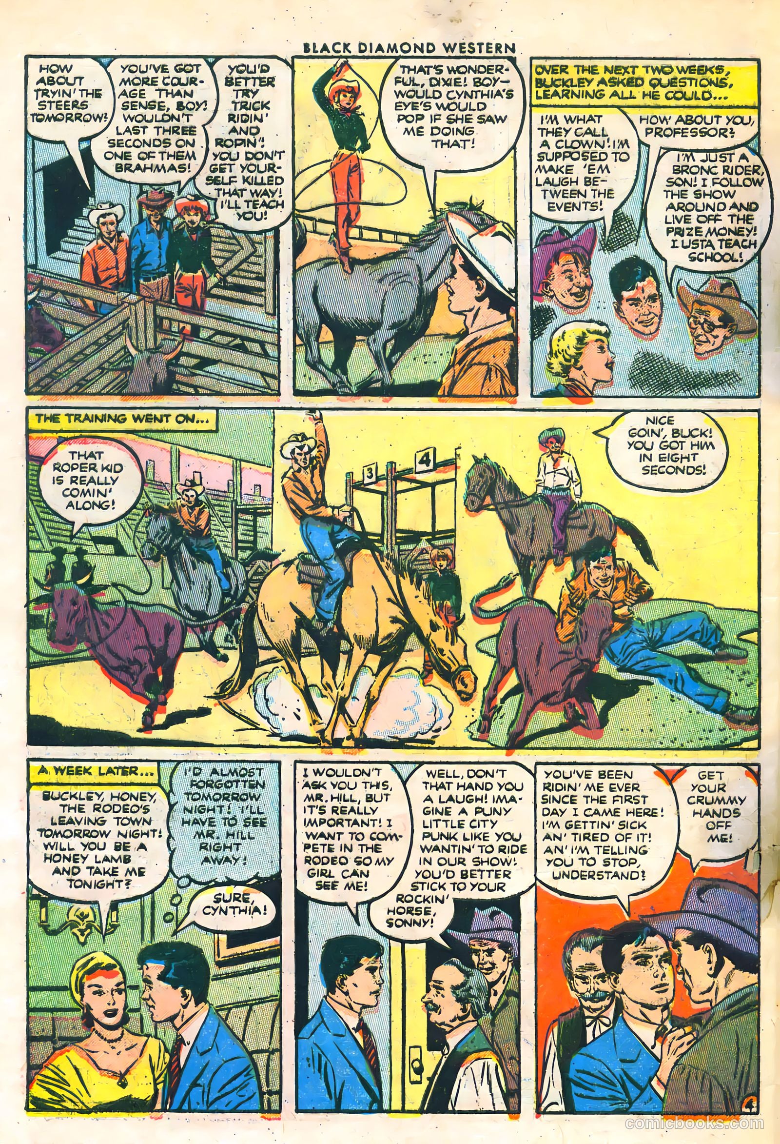 Black Diamond Western #45 (1953) — page 28 of 36