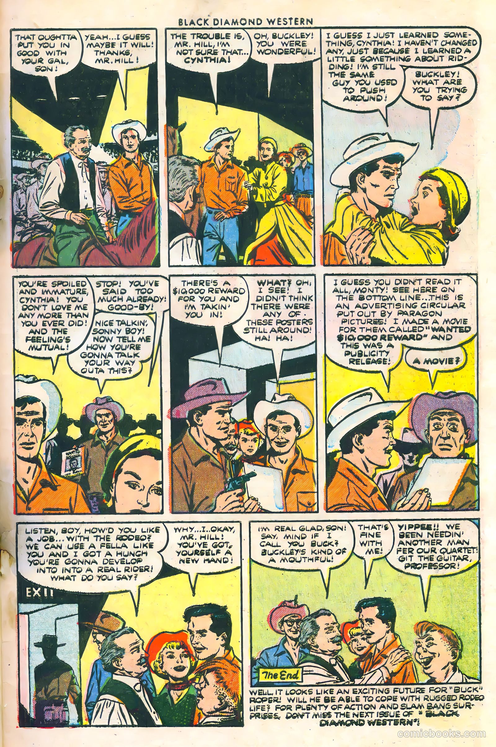 Black Diamond Western #45 (1953) — page 31 of 36