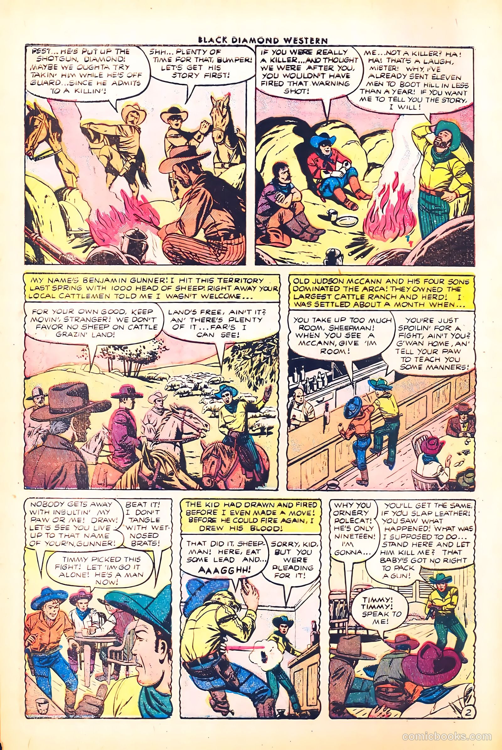 Black Diamond Western #47 (1953) — page 4 of 36