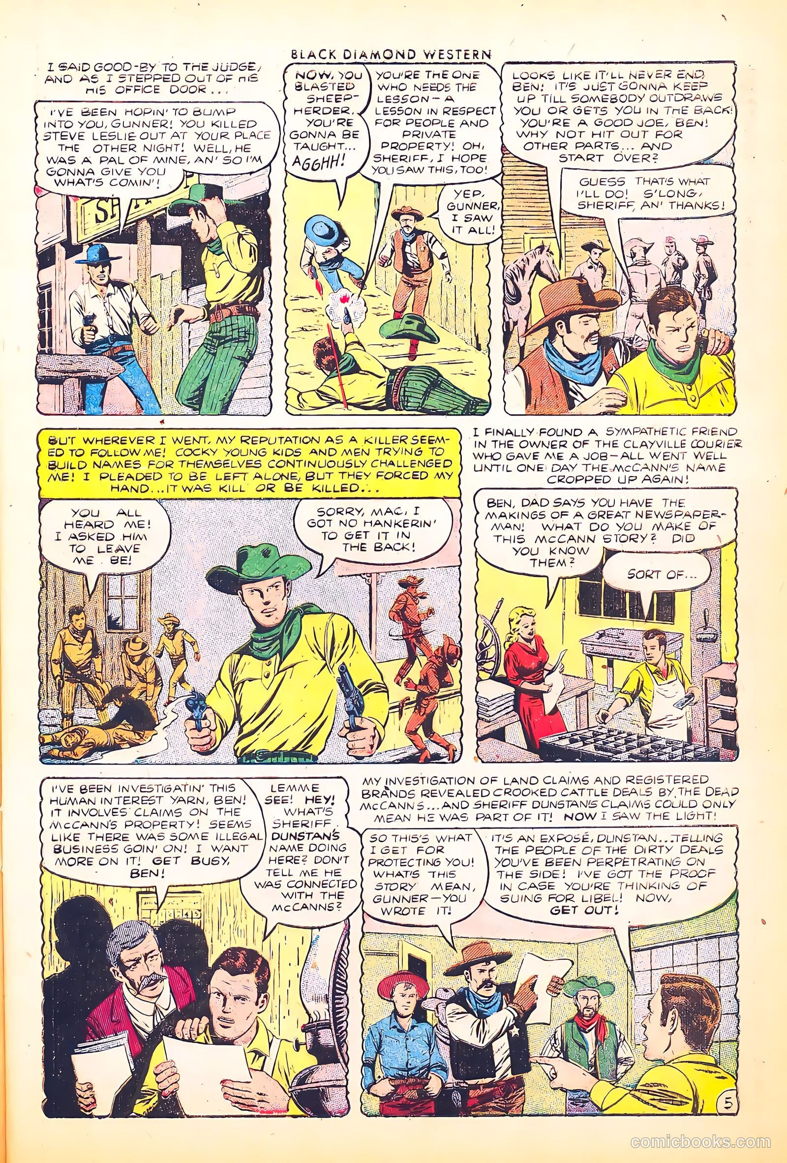 Black Diamond Western #47 (1953) — page 7 of 36