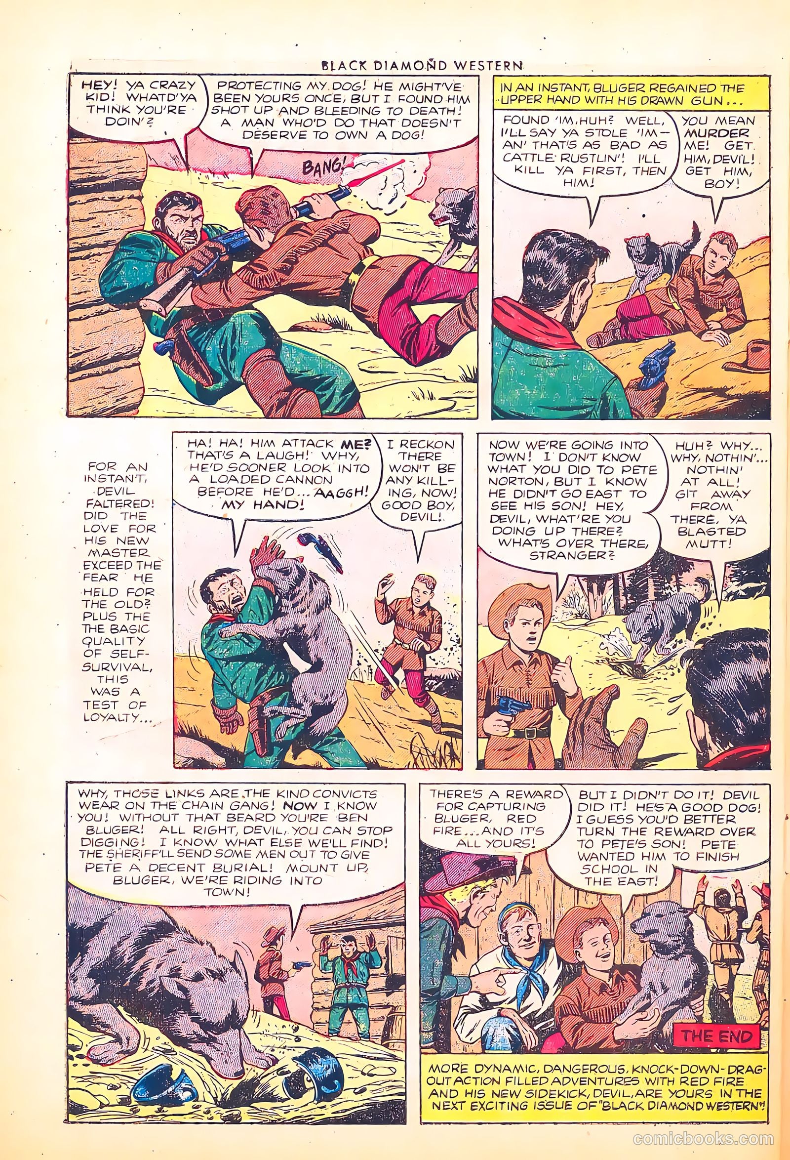 Black Diamond Western #47 (1953) — page 32 of 36
