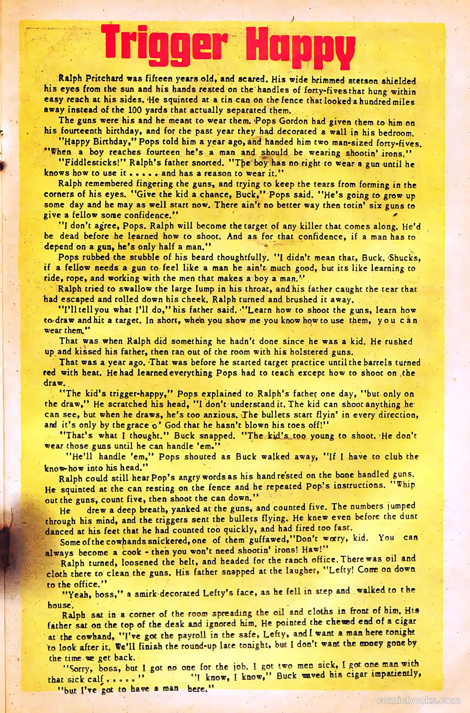 Black Diamond Western #49 (1954) — page 21 of 36