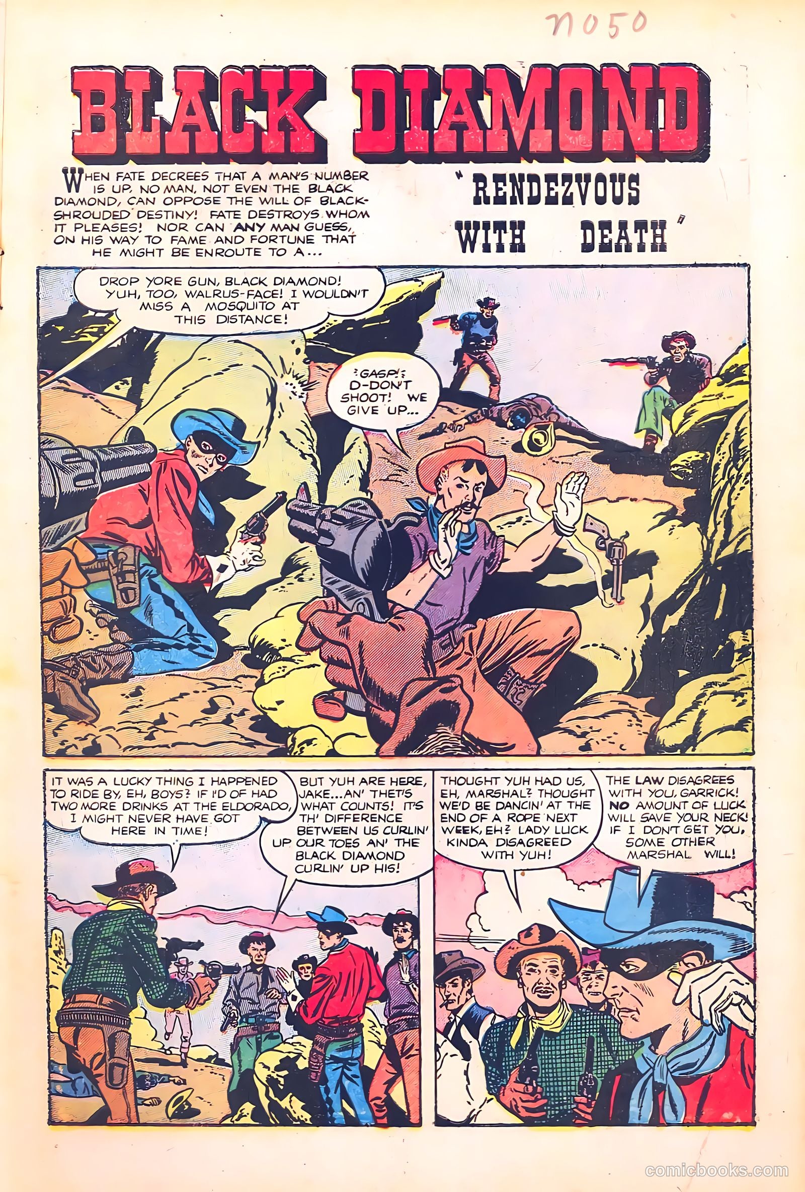 Black Diamond Western #50 (1954) — page 3 of 36