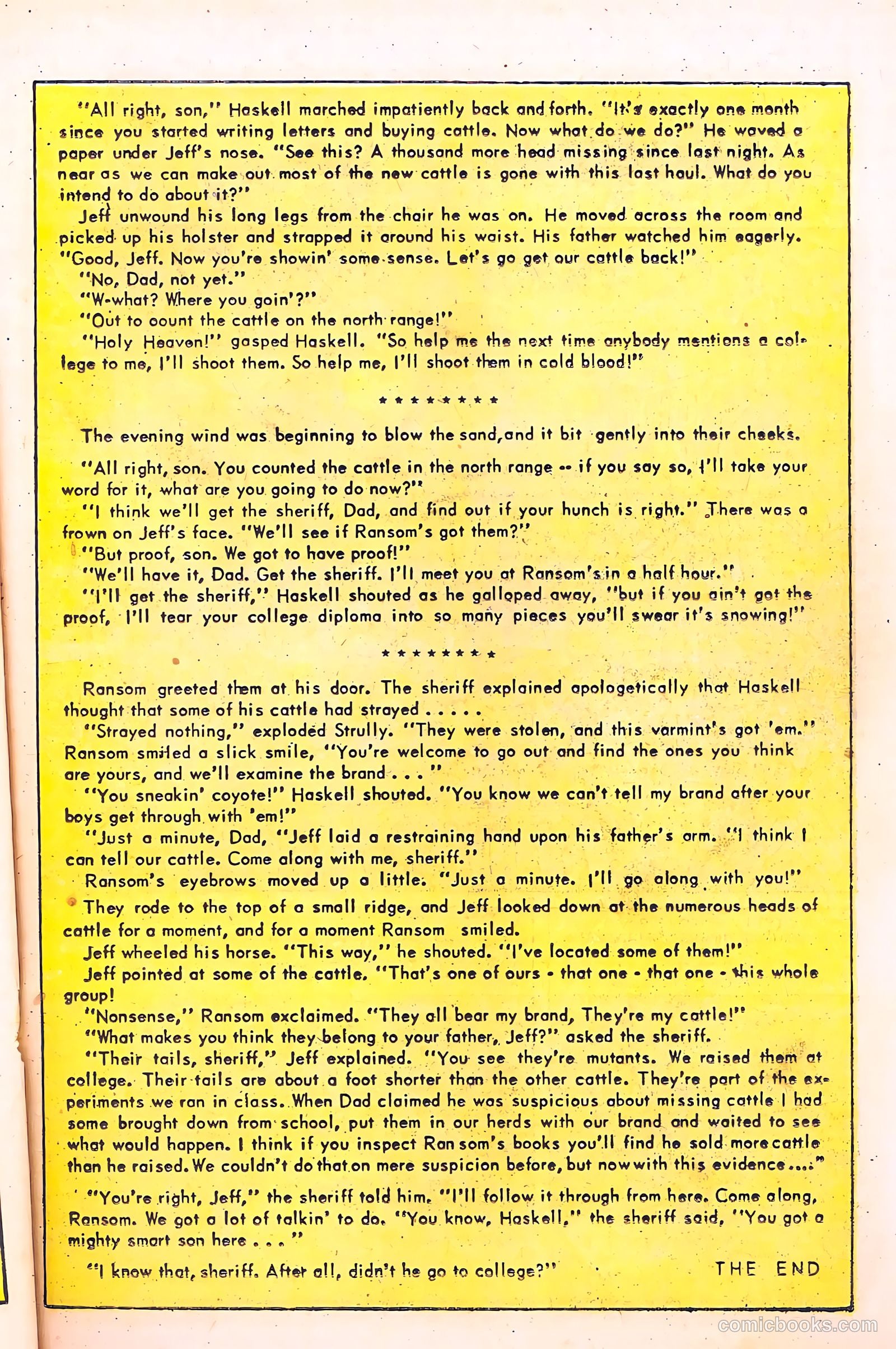 Black Diamond Western #50 (1954) — page 21 of 36