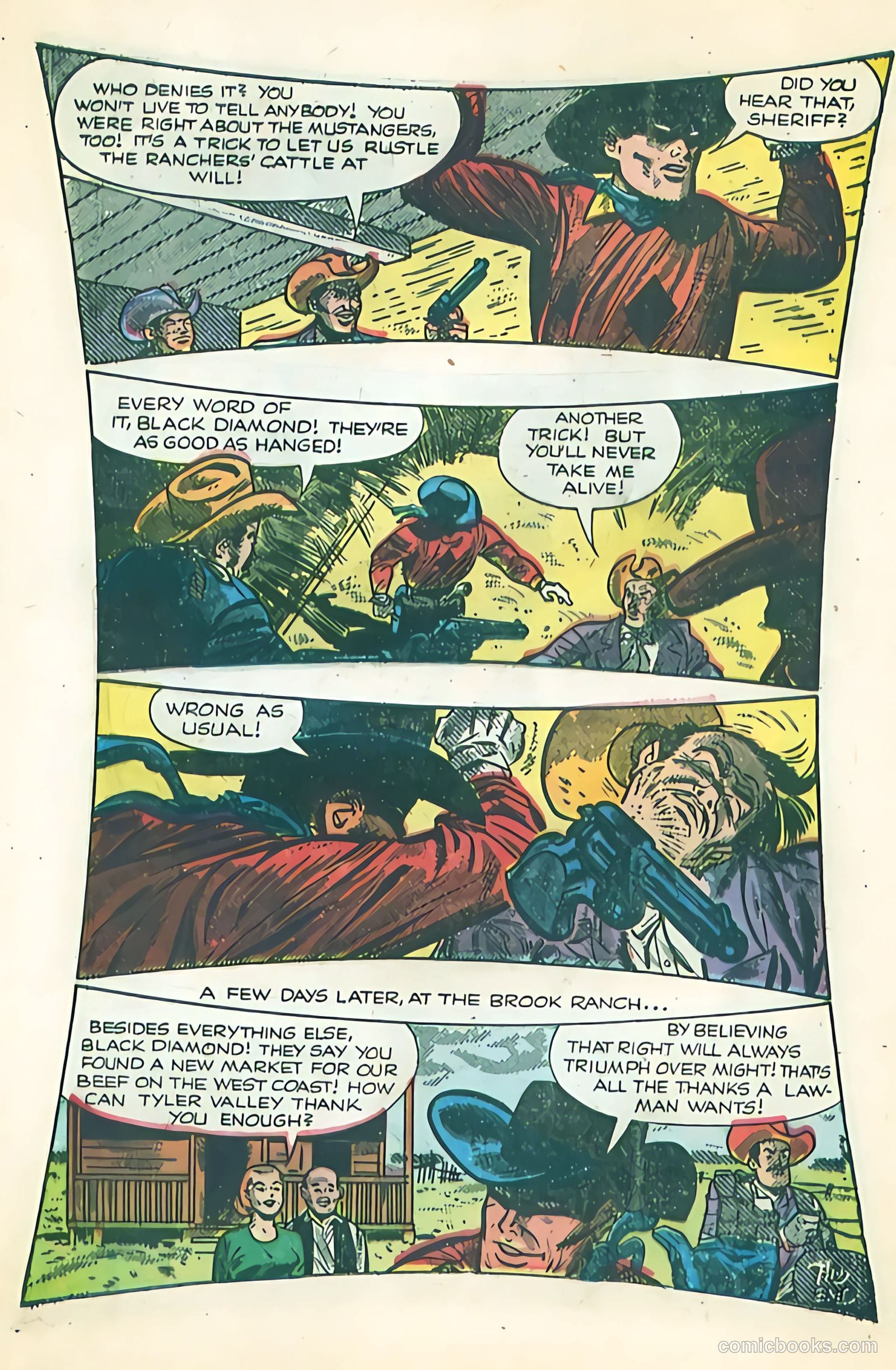 Black Diamond Western #51 (1954) — page 12 of 36