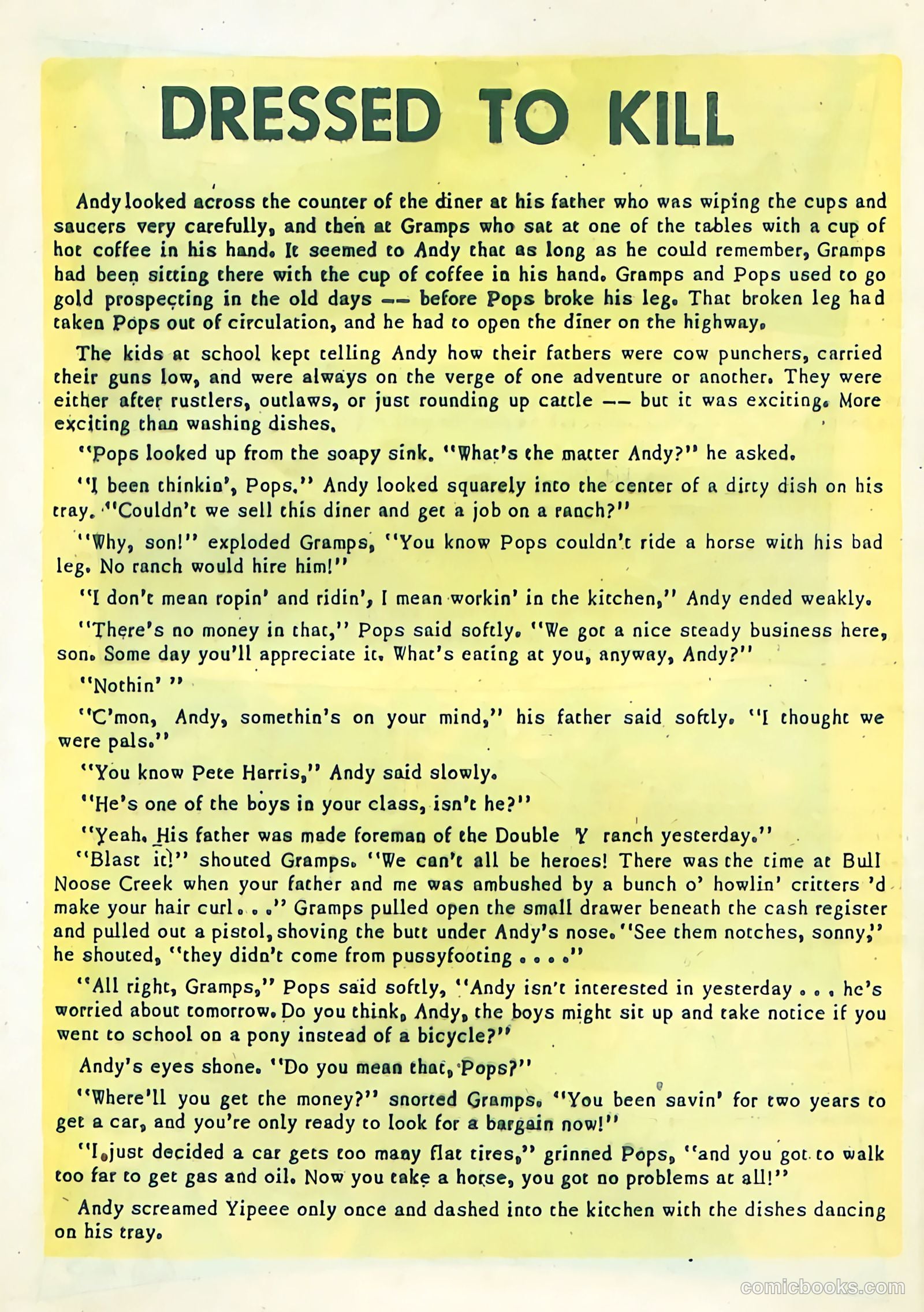 Black Diamond Western #51 (1954) — page 22 of 36